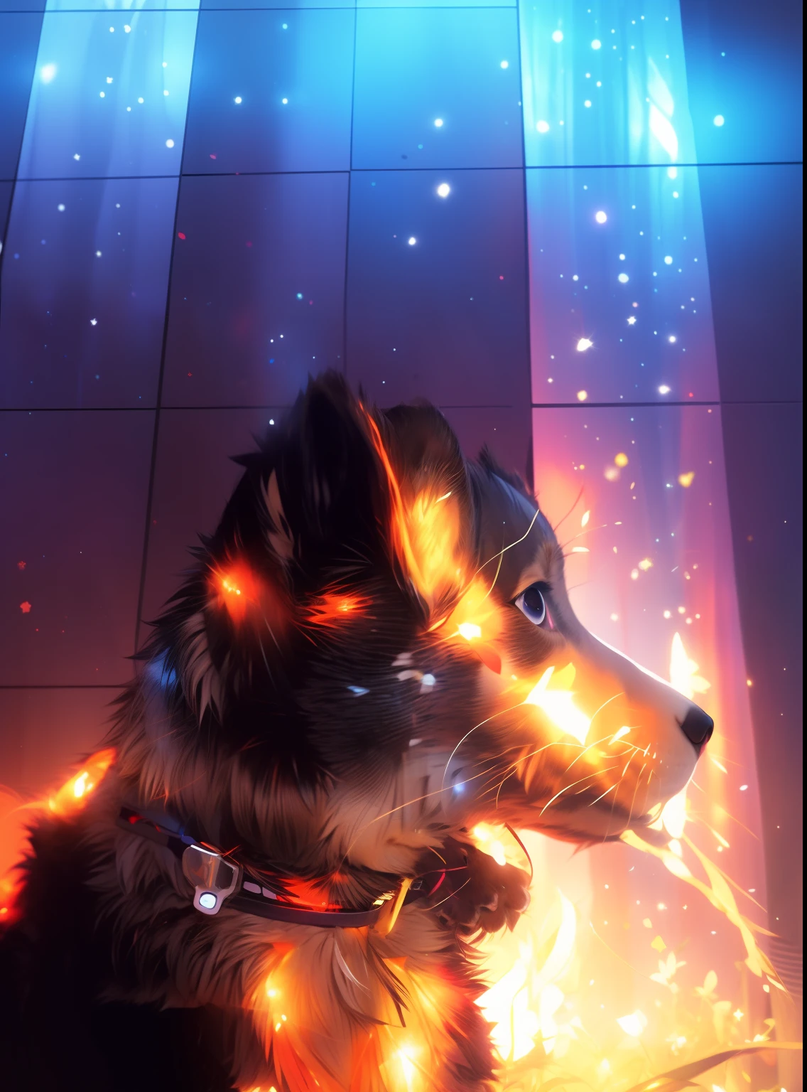 anime style dog