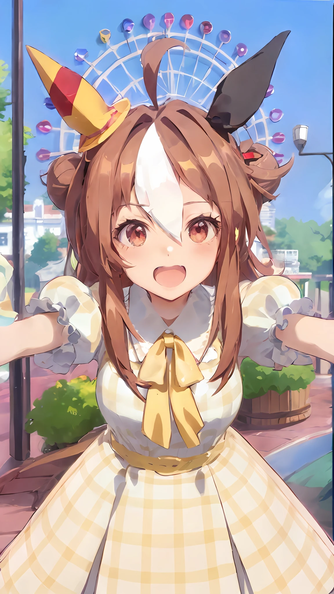 anime girl in a dress with a hat and a bow, loli, anime visual of a cute girl, rin, splash art anime loli, from the azur lane videogame, small curvy loli, hololive, anime moe artstyle, official artwork, stylized anime, azur lane style, ayaka genshin impact, lolish