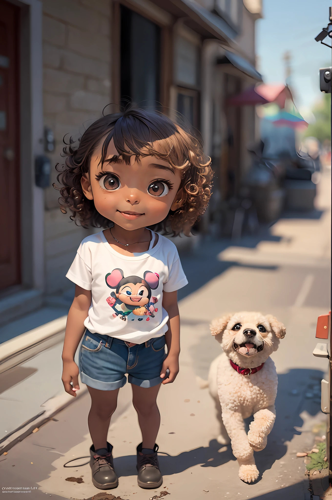 Um cachorro bem fofo, porte pequeno, poodle