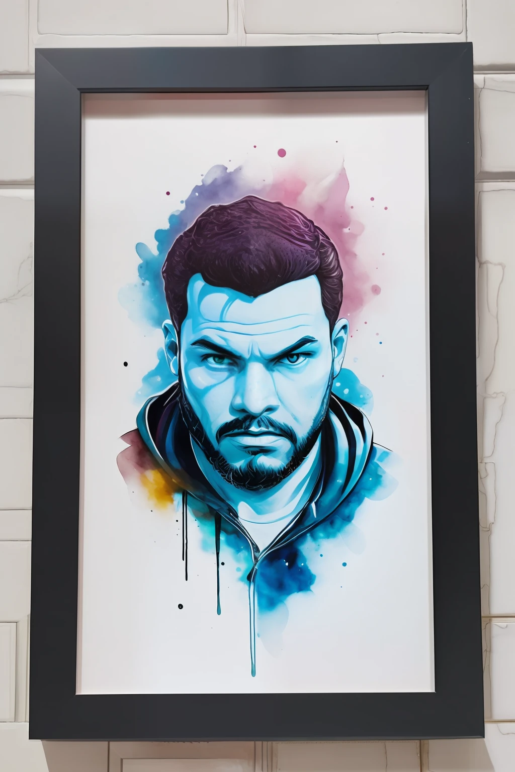 guttonerdvision6, arte, Estilo Fortnite, retrato, (fundo branco)), Estilo de respingo de tinta Coloful, contorno, hiperdetalhado intrincadamente detalhado, Motor irreal, fantastical, detalhes intrincados, tela inicial, cores complementares, artee conceitual de fantasia, 8K resolution, deviantartemasterpiece, oil painting, Golpes pesados, gotejamento de tinta,artees de salpicos