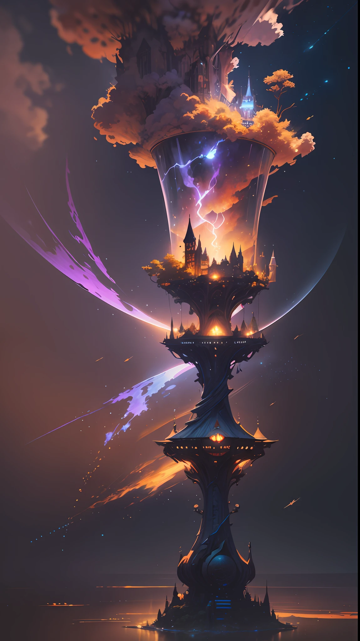 photopraph of the church in ruigoord with a starry night sky where eagles flying through the clouds ,children playing in a field of green lush nature with trees raising hands and wearing gloves , 4k highly detailed digital art, epic fantasy sci fi illustration, detailed dreamscape, 4k detailed digital art, detailed fantasy digital art, beautiful art uhd 4 k, dan mumford and alex grey style, sci-fi fantasy wallpaper, detailed digital 2d fantasy art, fantasy space, detailed painting 4 k