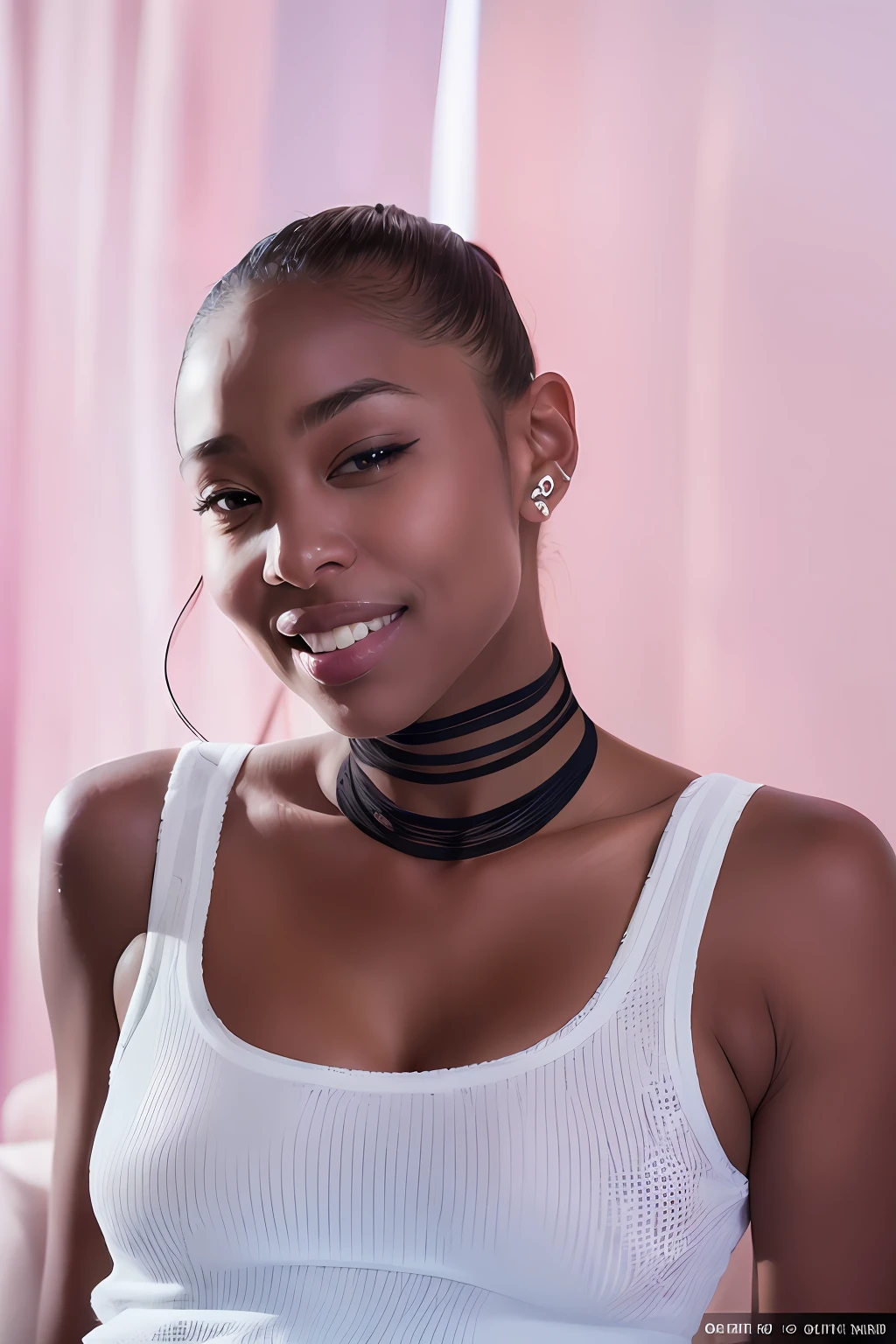 dressed, (photo realistic:1.4), (hyper realistic:1.4), (realistic:1.3),
(smoother lighting:1.05), (increase cinematic lighting quality:0.9), 32K,
1girl,20yo girl, realistic lighting, backlighting, light on face, ray trace, (brightening light:1.2), (Increase quality:1.4),
(best quality real texture skin:1.4), finely detailed eyes, finely detailed face,
(tired and sleepy and joy), (laugh), face closeup, t-shirts,
(Increase body line mood:1.1), (Increase skin texture beauty:1.1)