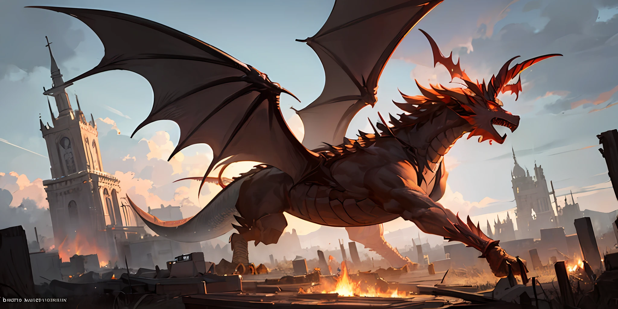 dragons,old,Mechanical precision,dragons,fire-breathing,gigantic,coloured,Broken,godness,Dragon King,Wings shade the sky,authentic --auto