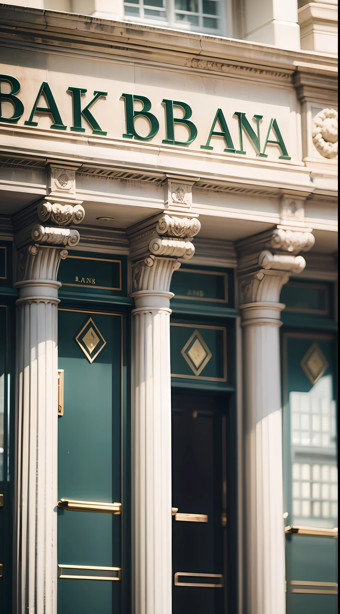 bank of Australia, close up shot of door-front of the bank