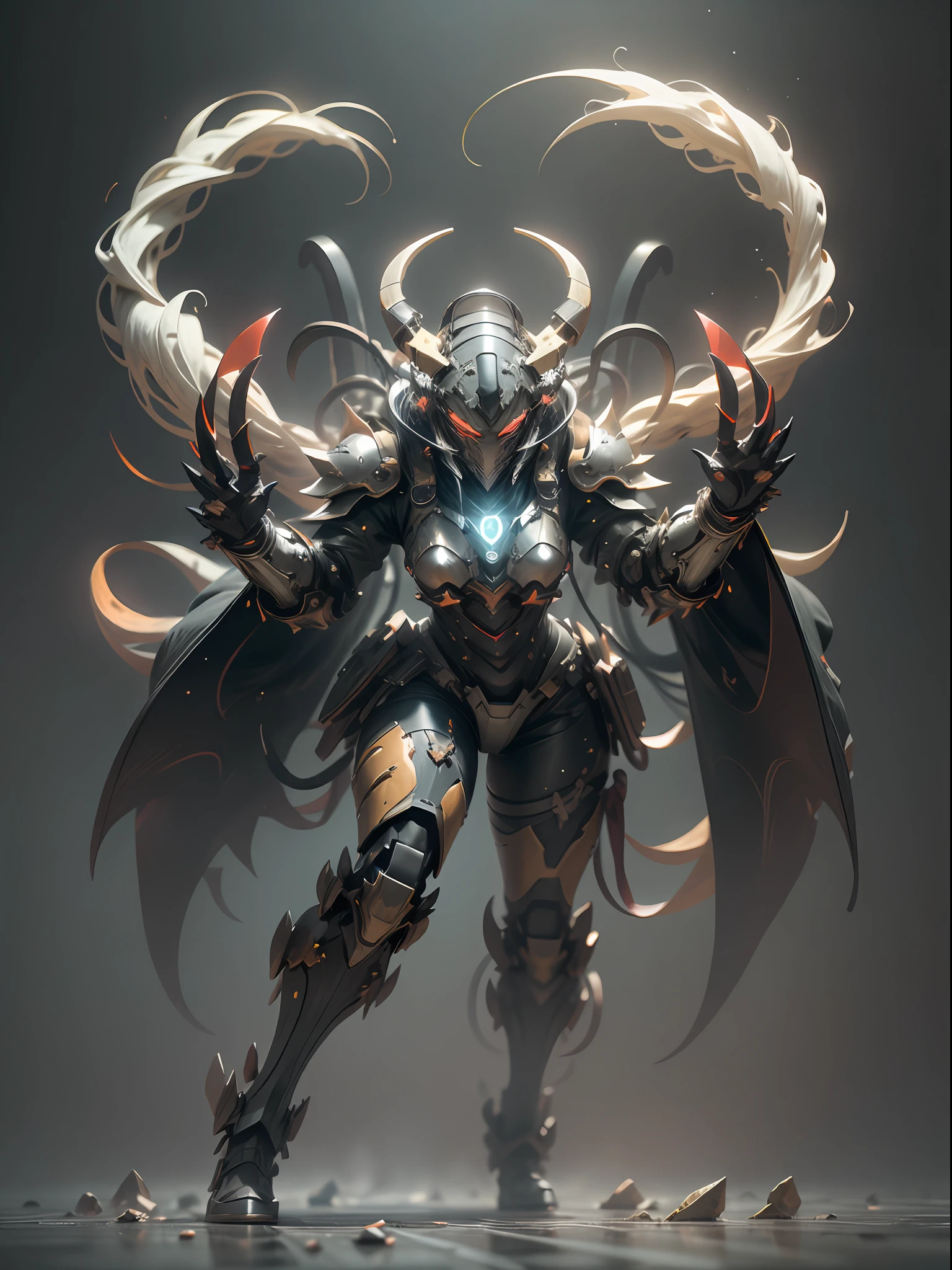 Has a red wolverine's claw ghost assassin,Super cool ghost assassin,There are huge Vajra claws,assassin,Red rigid claws,Claw knife,Wearing red mechanical armor,Leaves fall,Posture of waving paws,Coming with great momentum,Positive perspective,Perfect body proportion,Tall figure,Very tall,full body photos,super-detail,Look up at the perspective,IP by pop mart,rim light ,avatar,rendering octane,mixer,all body,Clean black background,3D,C4D,best qualit,RAWExtremely detailed,Ancient technology, hdr(High dynamic range), raytracing, NVIDIA RTX, Super-Resolution, Unreal 5, sub-surface Scattering, PBR Texture, post processing, Anisotropic filtering, depth offield, Maximum clarity and sharpness, Multilayer textures, Albedo And Specular Maps, Surface Shading,Accurately simulate light-material interactions,Perfect Scale,rendering octane,Two-tone illumination,Low ISO,White balance,trichotomy,Wide aperture,8K RAW,Efficient sub-pixel,Subpixel convolution,Luminescent Particles,Light scattering,Tyndall effect