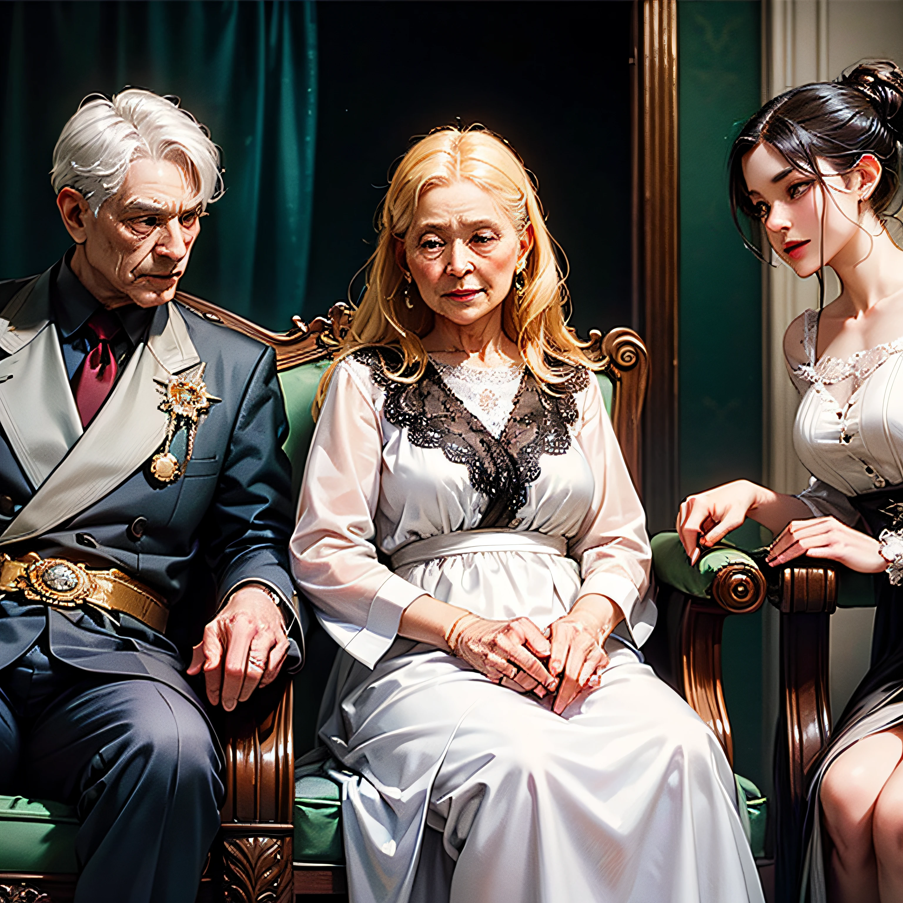 When Grandma of "Pillipillias" precisou de companhia, The girls sat next to him and listened carefully to his old stories. They valued Grandma's wisdom and understood the importance of respecting their elders. --auto