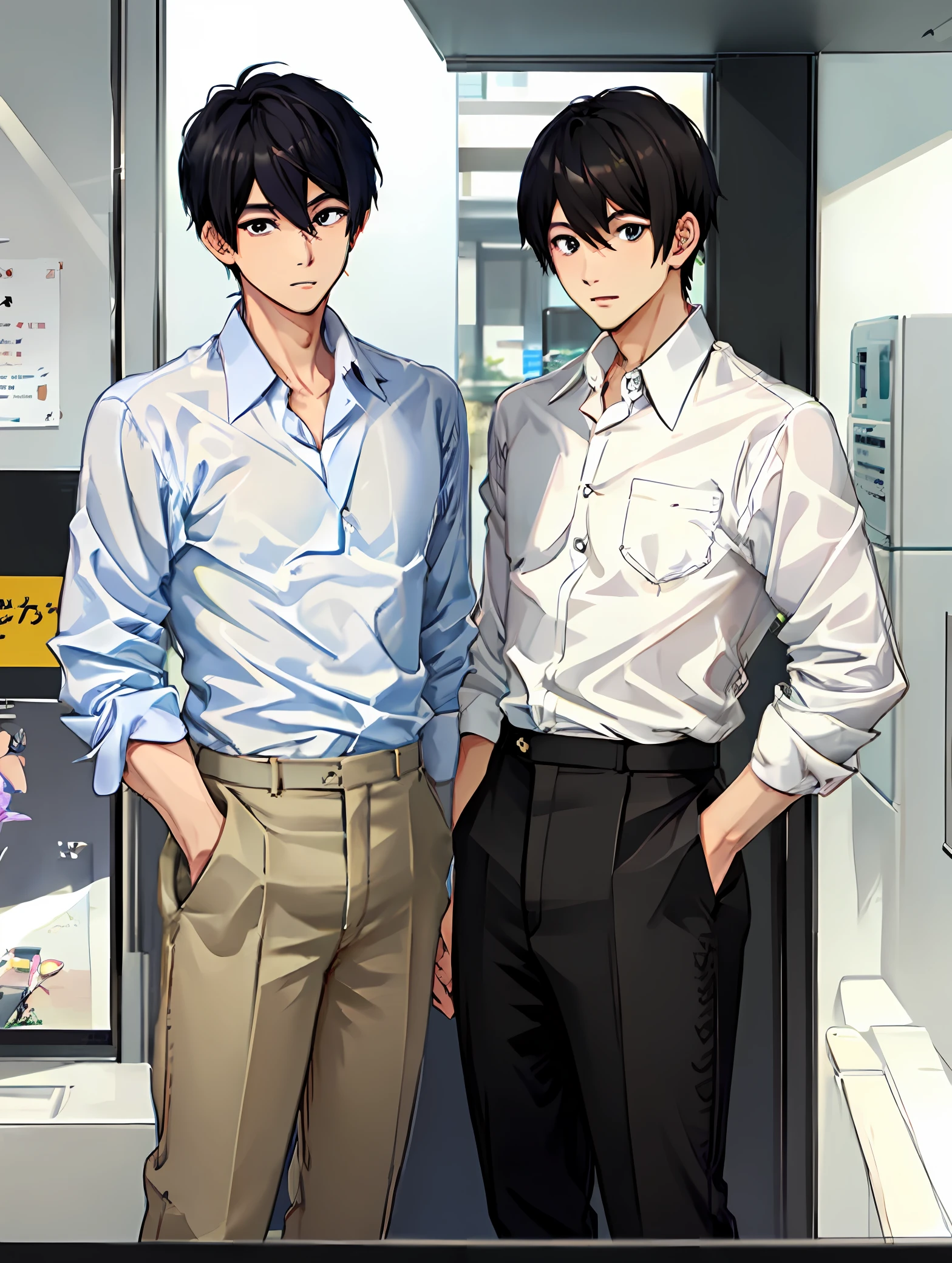 Nikkei Boy,whiteshirt,with black hair