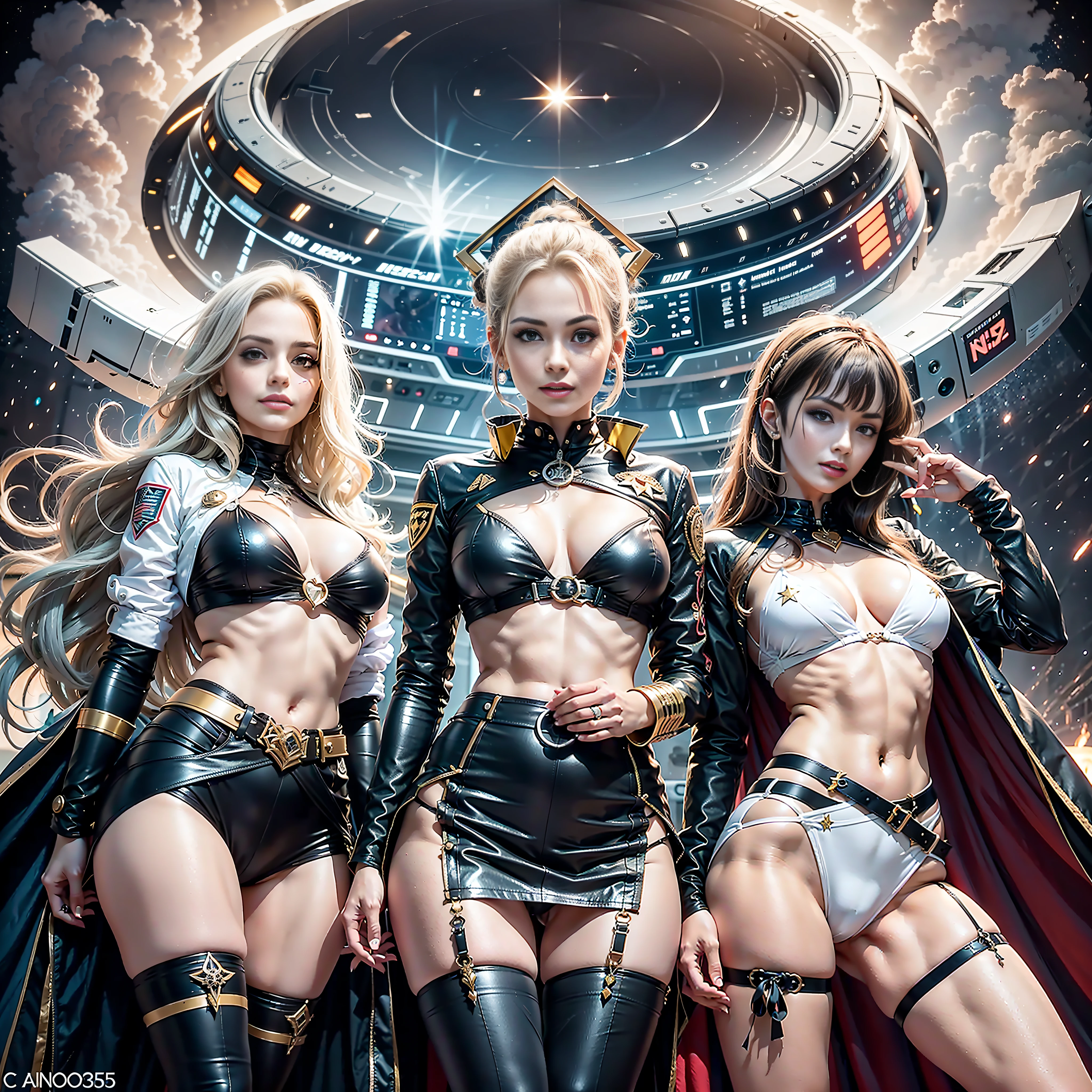 Galaxie Star Sun Station-Port War Will-o'-the-wisp Goddess Queen Conceptual contre-jours:1.5 scene "Star Trek" Deep Space Ship Pilots "Heavy Metal" Devastating cyberpunk Trekkies mature female athlètes "luis Royo" dazzling Admiral slow-motion marchants richly decorated Cosplay Royale "Zoë Saldana" "Nichelle Nichols" "Annika Hansen" jacket cow-boy 38years sunLight luminescence ultra:1.5 pro-Photorealistic:1.5 optimaux:1.5 qualities:1.5 details:1.5 precise:1.5 reflex:1.5 Resolution:1.5 max:1.5 perfection:1.5 volumetrics:1.5 graduates:1.5 nettetés:1.5 improved:1.5 Octane_rendues:1.5 UHD XT3 16K DSLR HDR unrealengine5 saturate:1.5 ombres analogiques:1.5 3dcg corps:1.5 symmetrical athletes tanned face:1.5 cheekbones effects glow embarrassed indigos eyeliner beautiful sapphires:1.5 dark eyes pupils black brown retina lazulis iris turquoise mouth open teeth obvious smiles hairstyles short fringes ecstatic floating jacket quirky fixed eccentric cape levitating shoulders-off shirt lace clavicles white papillotes embroidered breasts varied breasts:1.5 satin bikini points:1.5 corsait sundrop navy thick felther felt skirt matching silks spinels loose swinging navel waist belts-Chastity padlock Gold decorated silver agate revealing pubis scarlet pubis-hairy underwear:1.5 garters snaps thighs legs boots stainless steel gothic thick onyx magic:1.5 rubis invoques:1.5 incandescentes toy CGSCOSITY floraison background équirectangulaire 360 Cristallines flying Enterprise NCC-1701 Star-Trek Micro Recorder flash (EOS R6 135mm 1/1250s f/2.8 ISO400) pistol-Phaser NCC-1701-42 shoot phaser Mécanisés adaptable Canon-ion Borg opale mannequins Seven-of-Nine dramatic straight dressed armor heavy chrome metallic flat sensor rune lava bands antenna engravings Tourmaline glyphs plasma fathoms brass copper fullbodye "Star-Trek" chef-d'work Michelangelo armoirie heart Earth hearth Bruce-Weber women tatouage raw nsfw etc.
