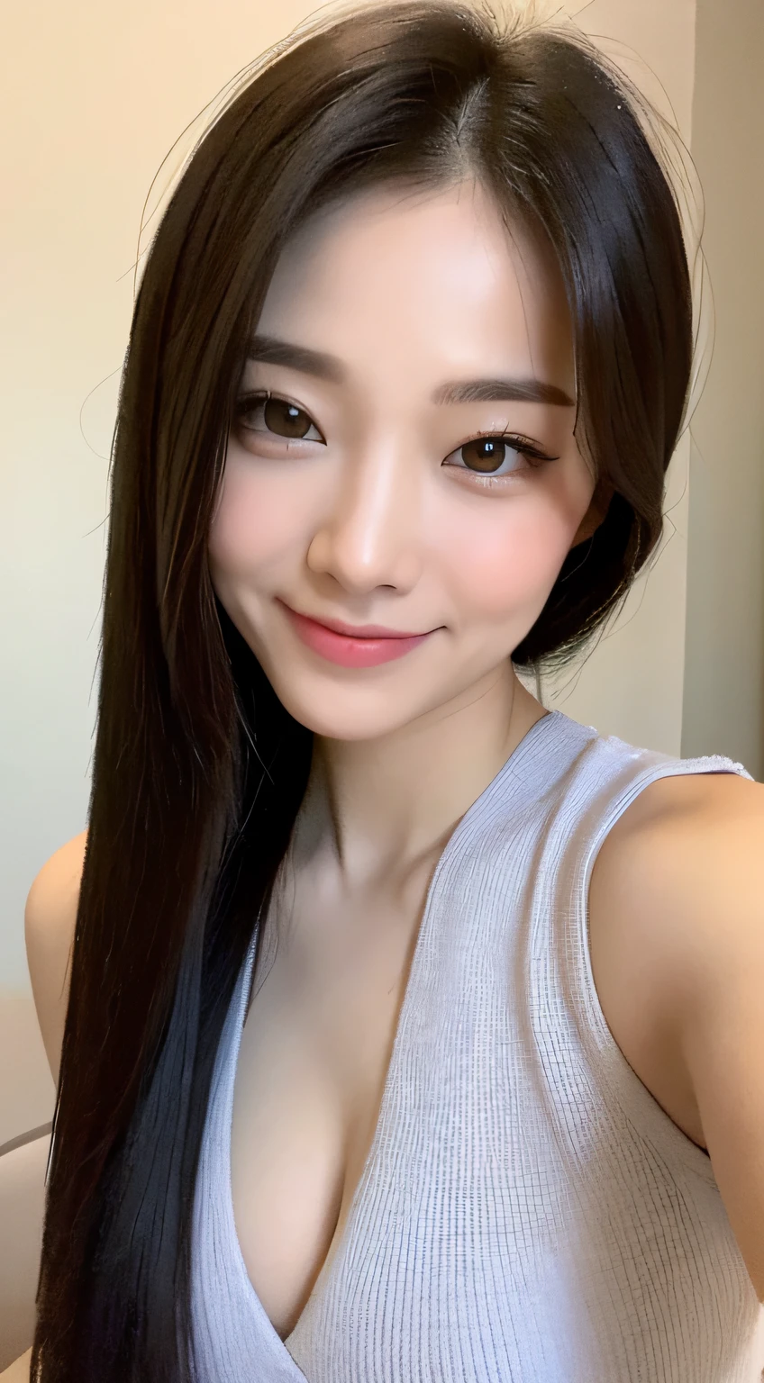 ((Best Quality, 8K, Masterpiece: 1.3)), 1girl, Slim Abs Beauty: 1.3, (Hairstyle Casual, :1.2), Sexy dress, super fine face, Delicate eyes, Double eyelids, smile. Take pictures in cute pose, very low figure, small waist, big breasts, close-up, zoomed close-up chest, beautiful background