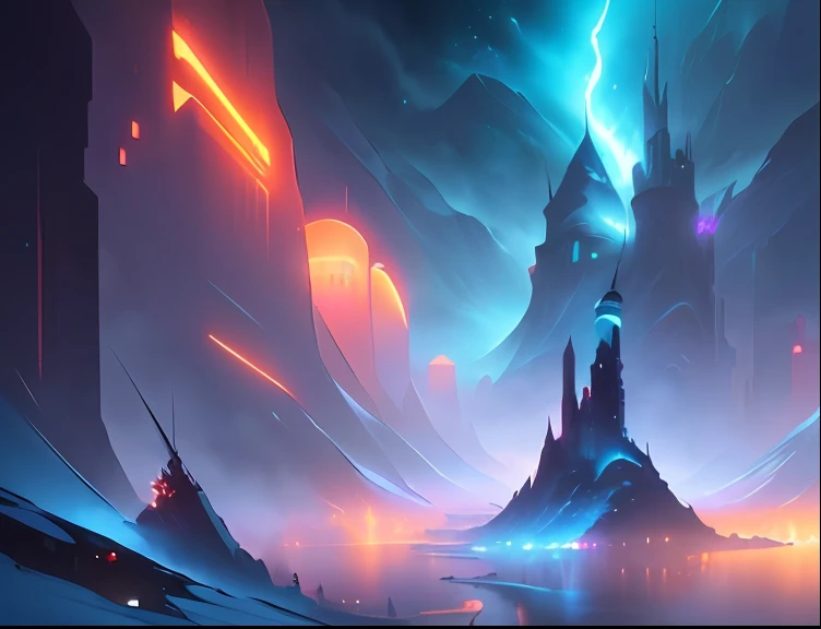 there is a picture of a futuristic city in the middle of a mountain, andreas rocha style, inspired by Andreas Rocha, high quality digital concept art, andreas rocha and john howe, concept art wallpaper 4k, dramatic concept art, bastien grivet, epic digital concept art, bussiere rutkowski andreas rocha, stunning concept art, mountain fortress city