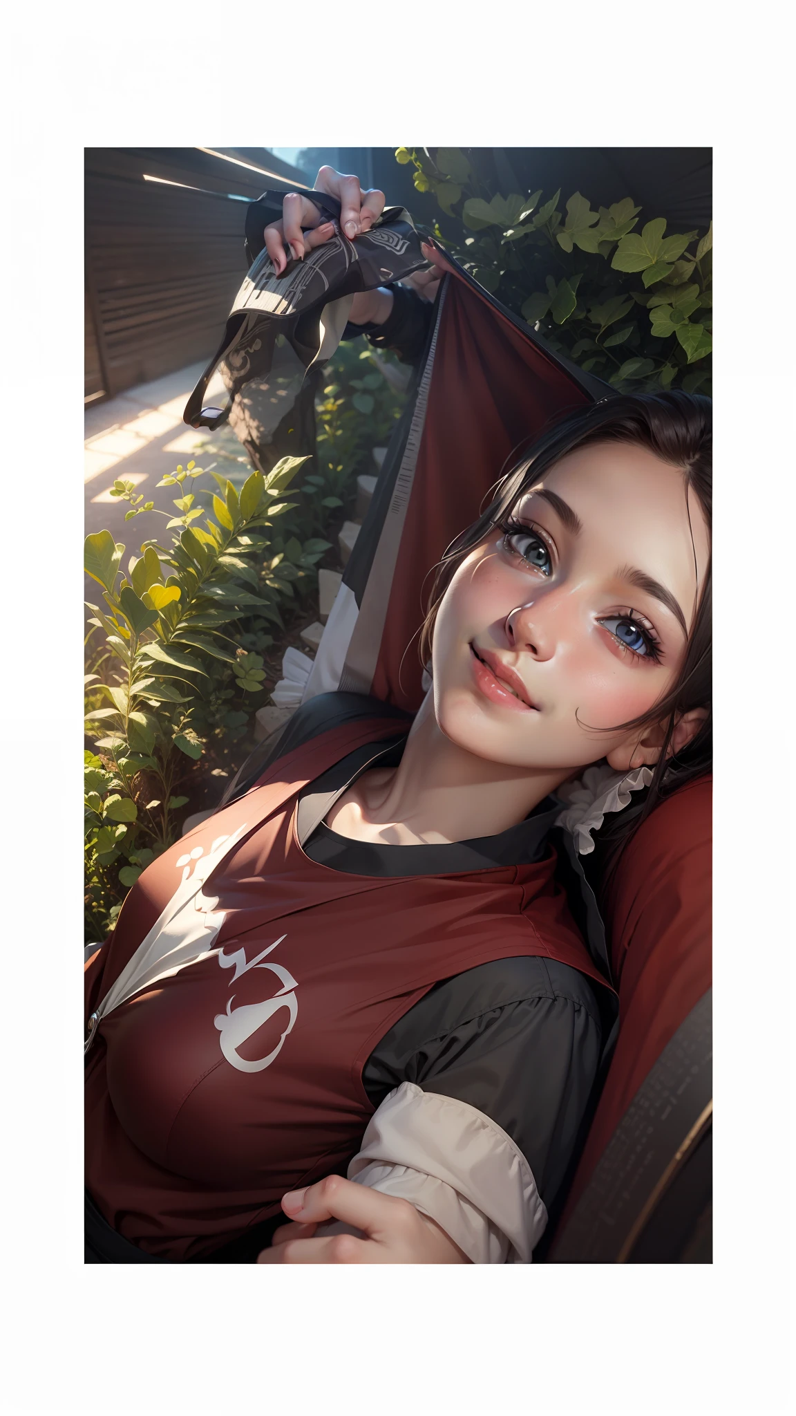 Ultra realistic anime girl ,8k, , little smile,full covered dress