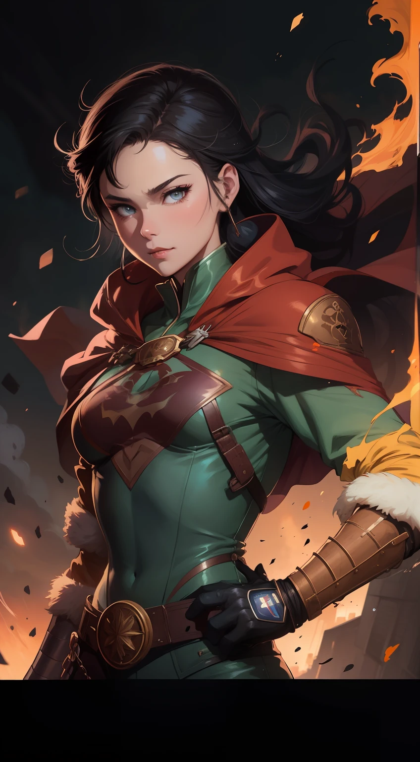 a close up of a person with a cape on holding a sword, artgerm and atey ghailan, extremely detailed artgerm, badass anime 8 k, artgerm jsc, ross tran 8 k, g liulian art style, wojtek fus, rossdraws cartoon vibrant, 4 k manga wallpaper, official art, steven artgerm lau