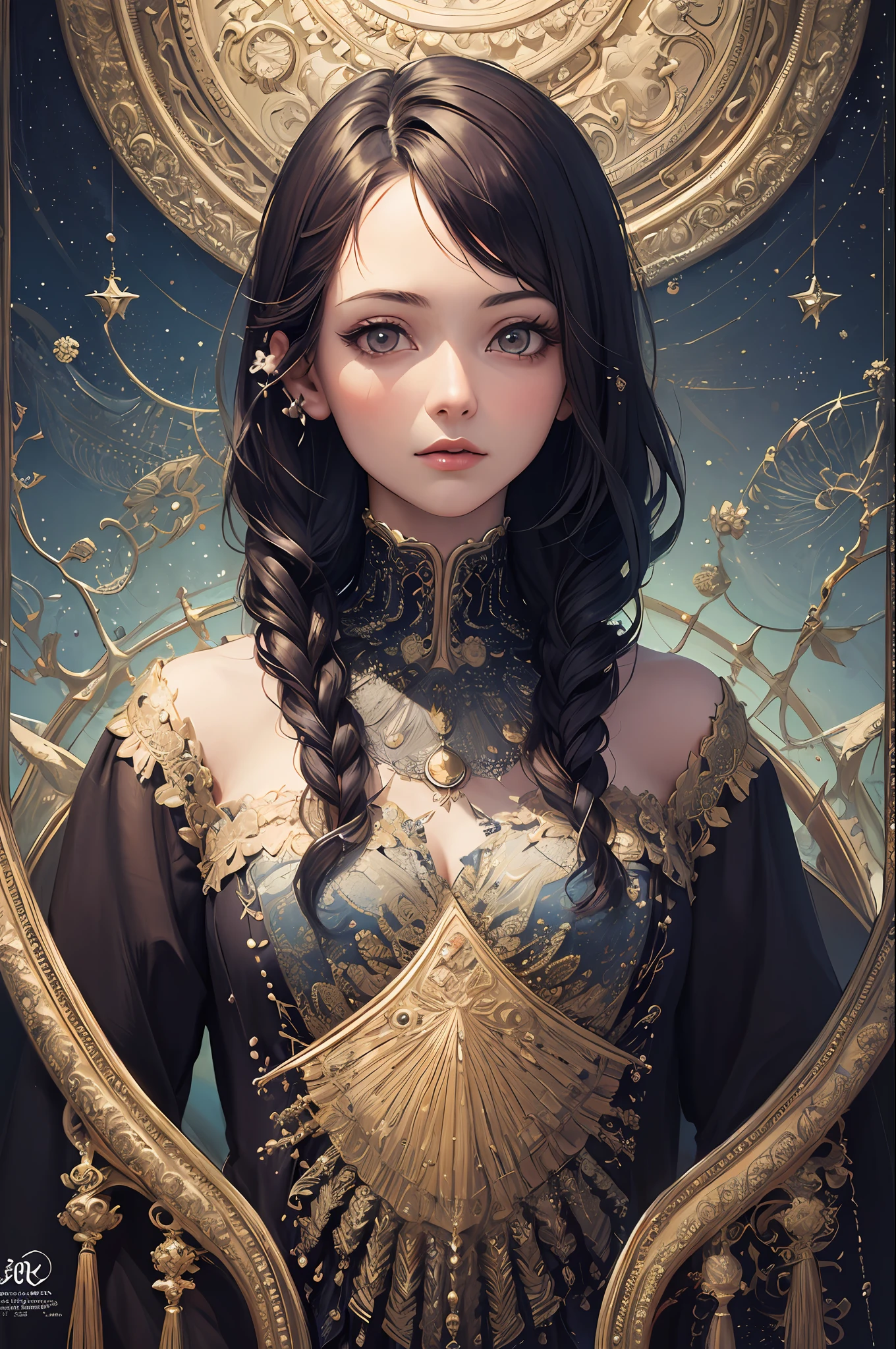 (masterpiece, top quality, best quality, official art, beautiful and aesthetic:1.2), (1girl), extreme detailed,(fractal art:1.3),colorful,highest detailed