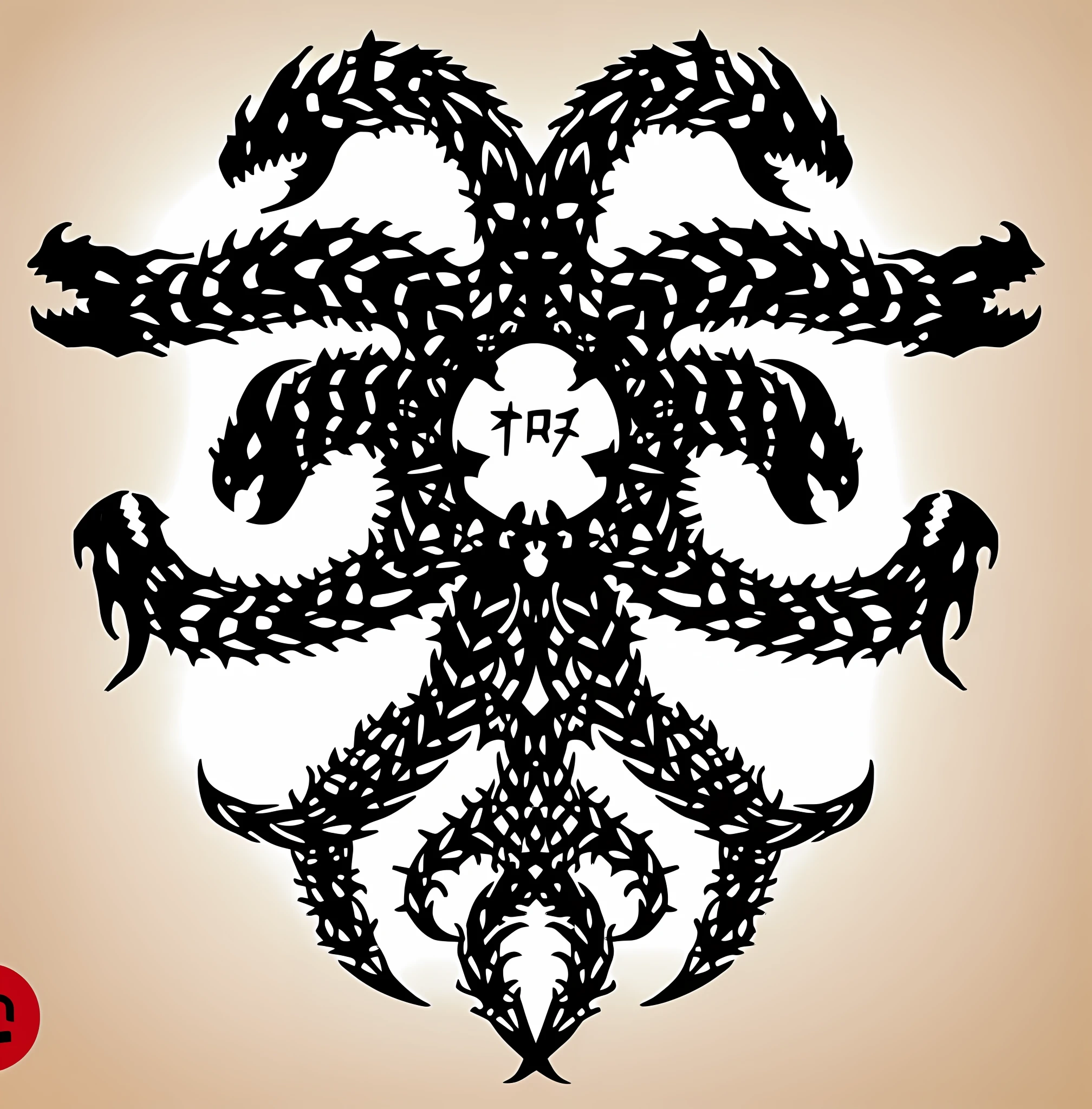 Outline stencil, linha preta