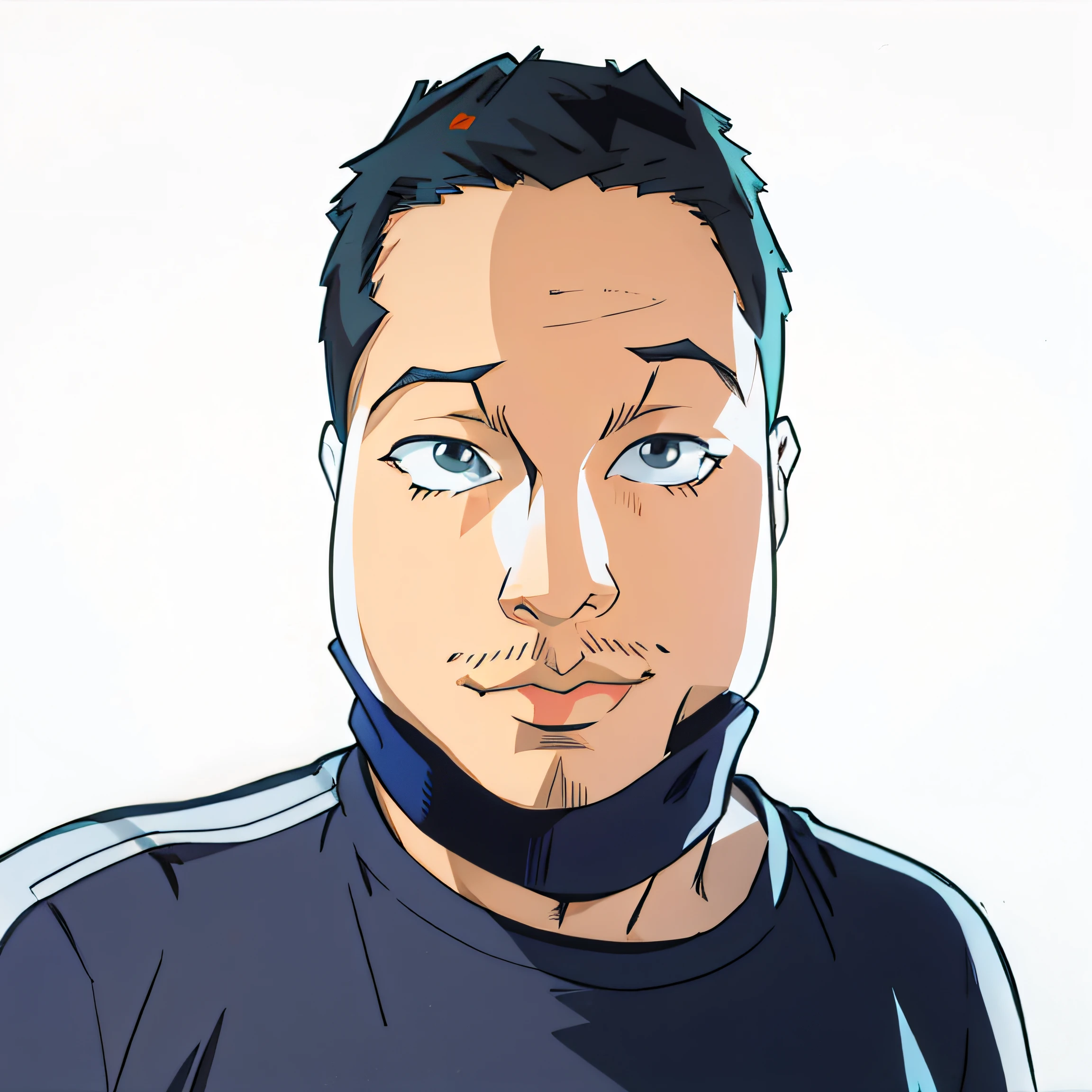 desenho animado de um homem com barba e camisa preta, cartoon style illustration, arte dos desenhos animados, desenho de estilo vetorial, cel - estilo de arte sombreado, 2d illustration, 2d illustration, arte vetorial cel sombreada, digital 2d illustration, Retrato 2D, desenhado com photoshop, retrato estilizado, em estilo cartoon, estilo de arte dos desenhos animados, cel limpo sombreado, close, ao ar livre, (noite, escuro:1.25 ), street, (darkestdiffusion style:0.6), (evreka15 style:0.6), best quality, absurdes, highres, (original), (papel de parede extremamente detalhado), 8k, (cor), (trending on Artstation, cgsociety, pixiv: 0.85), altamente detalhado, (coerente:1.5), (beautiful composition:1.2), (dynamic lighting), (intrincado:1.15), (symmetric:1.1), (hd:1.25), (obra-prima:0.9), (por atey ghailan e anton fadeev:0.9), [light_rays], lua, (blurry_background, profundidade de campo:0.5), Official_Art, looking towards the camera, olhando para o espectador, Facing the camera
