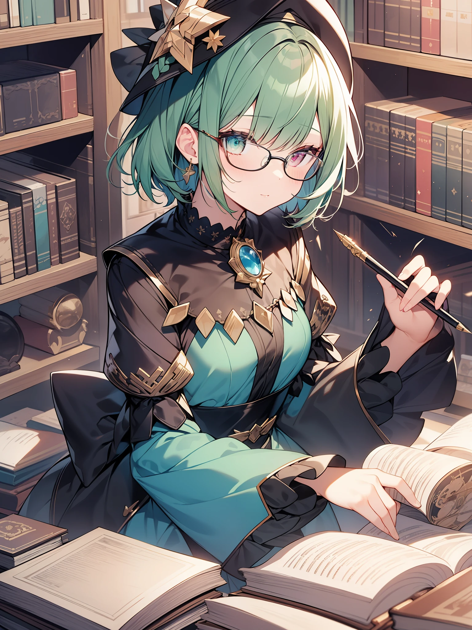 pen、Hold in hand、Golden pen、