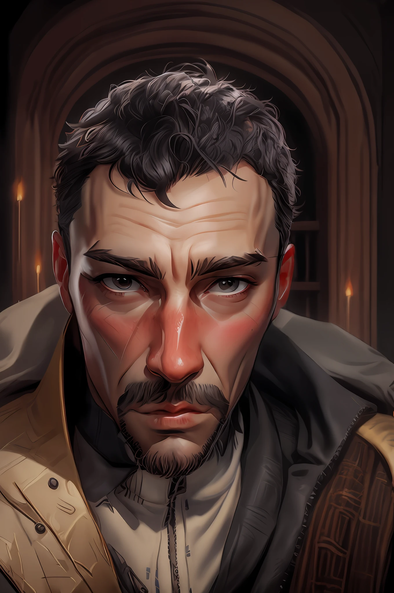 (Realistic:1.4), (Masterpiece, Side Light), Dark Fantasy, (Android:1.2), Neon, Glass, 1 Boy, (Black Eyes:1.5)