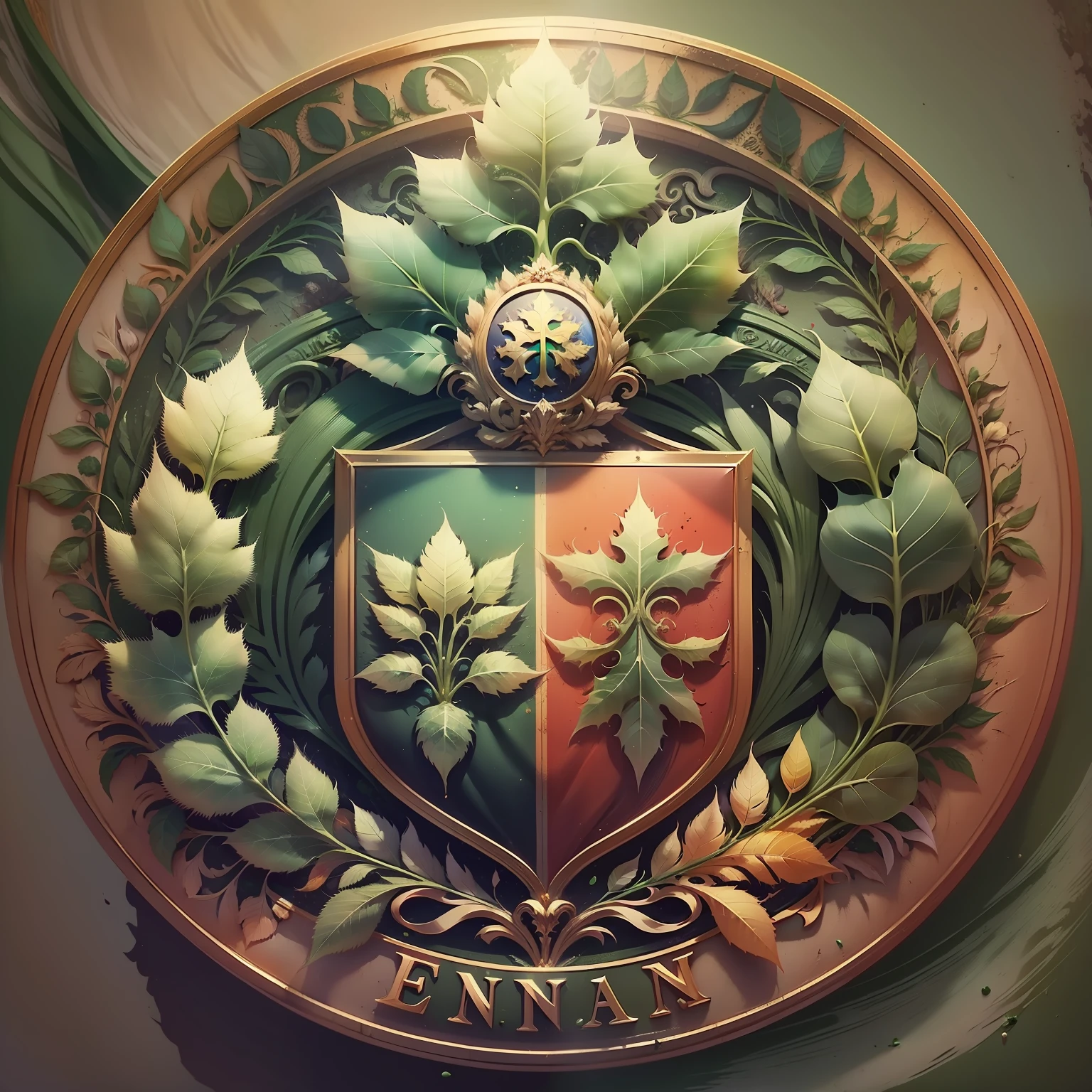 bandeira cor verde claro , fundo preto, design do escudo, escudo de fantasia, emblema do sabedoria,