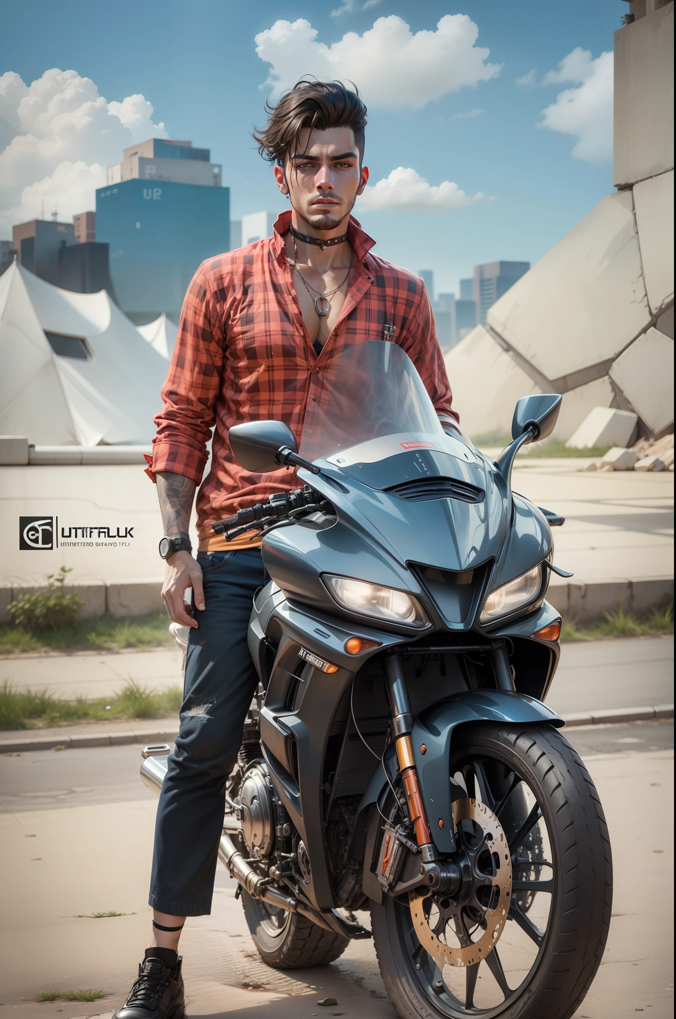 Background change cyberpunk handsome boy ultra realistic face