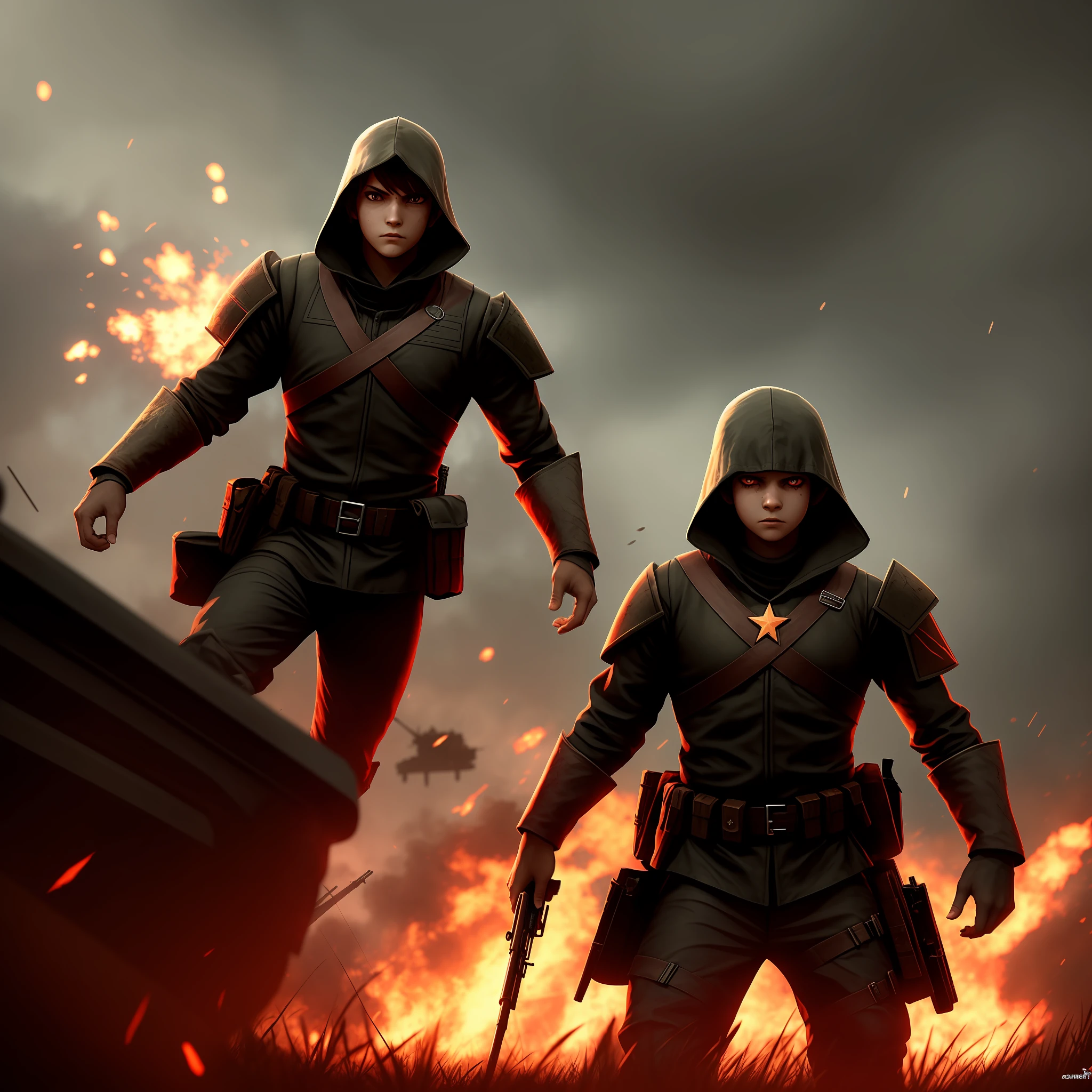 The scaring child in the battlefield blow with name zoorf gaming