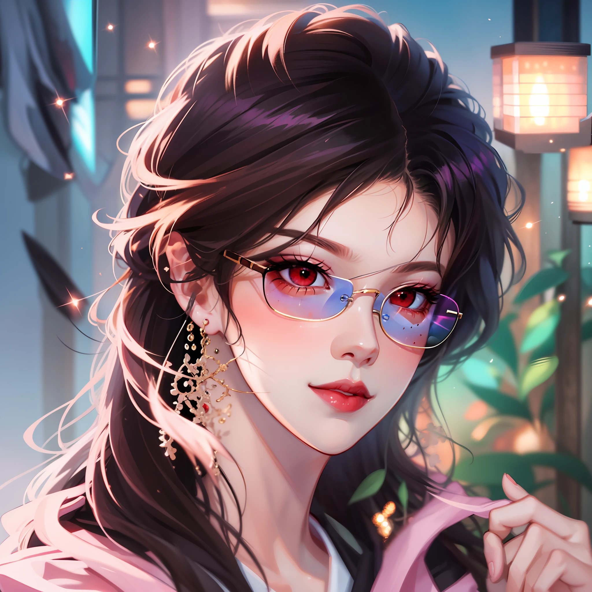 anime boy with black hair, red eyes and glasses staring at the camera, light smile, artwork in the style of guweiz, stunning anime face portrait, high quality portrait, anime style 4 k, high quality anime artstyle, beautiful anime portrait, detailed digital anime art, male anime style, realistic anime artstyle, digital anime illustration, anime style portrait, anime style. 8k