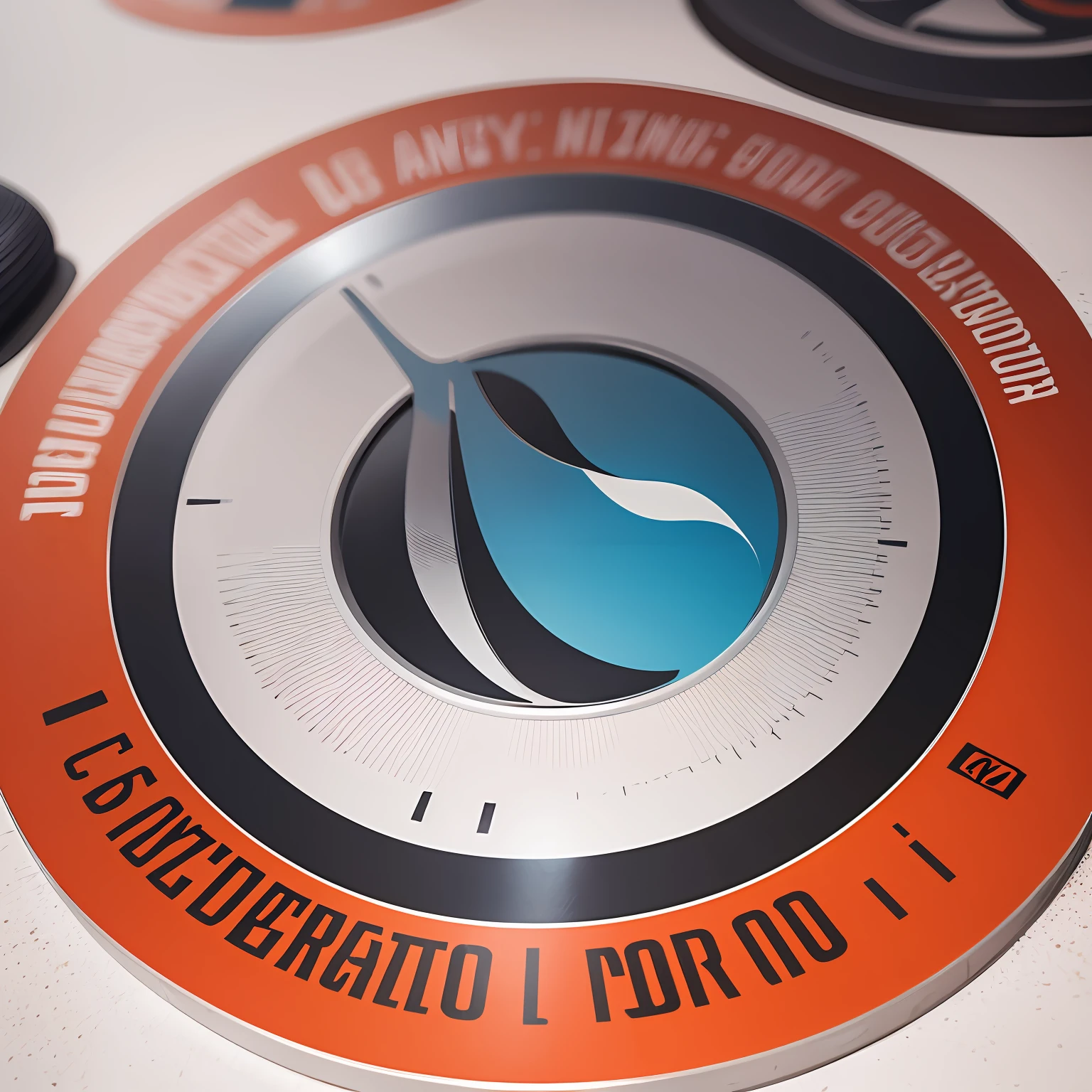 logotipo com um circulo cromatico de cores , medalha --auto