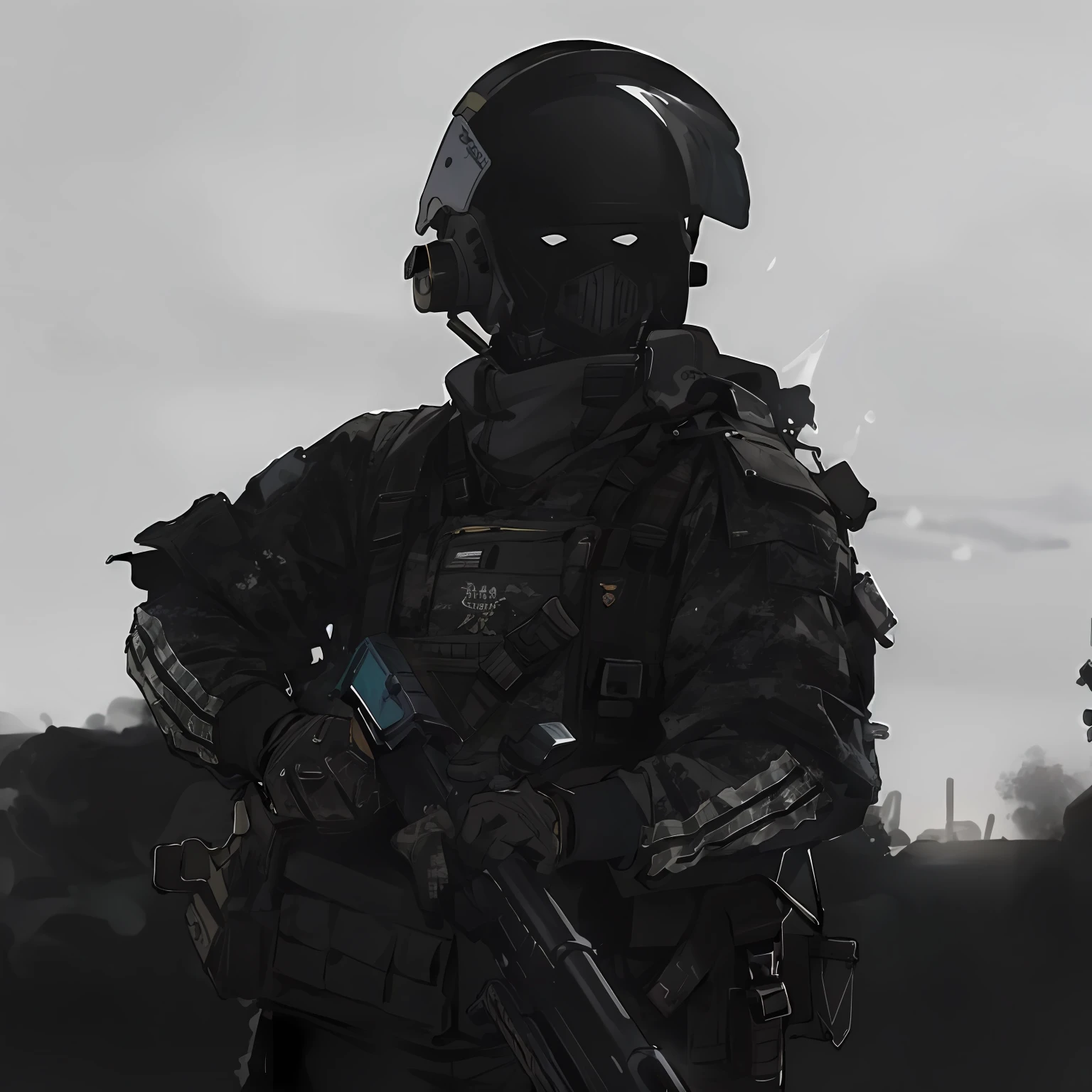 Soldado Arafed en uniforme completo con rifle y casco de pie en el campo, Operaciones especiales francesas, dressed in tactical armor, black tactical gear, Seguridad de las Fuerzas Especiales, wearing tactical gear, Equipo de combate futuro, Fuerzas Especiales, military photography, Ropa de soldado del futuro, soldado, tactical, Soldado cyberpunk, tactical armor, Soldado futurista, hq 4k phone wallpaper, Soldado robusto