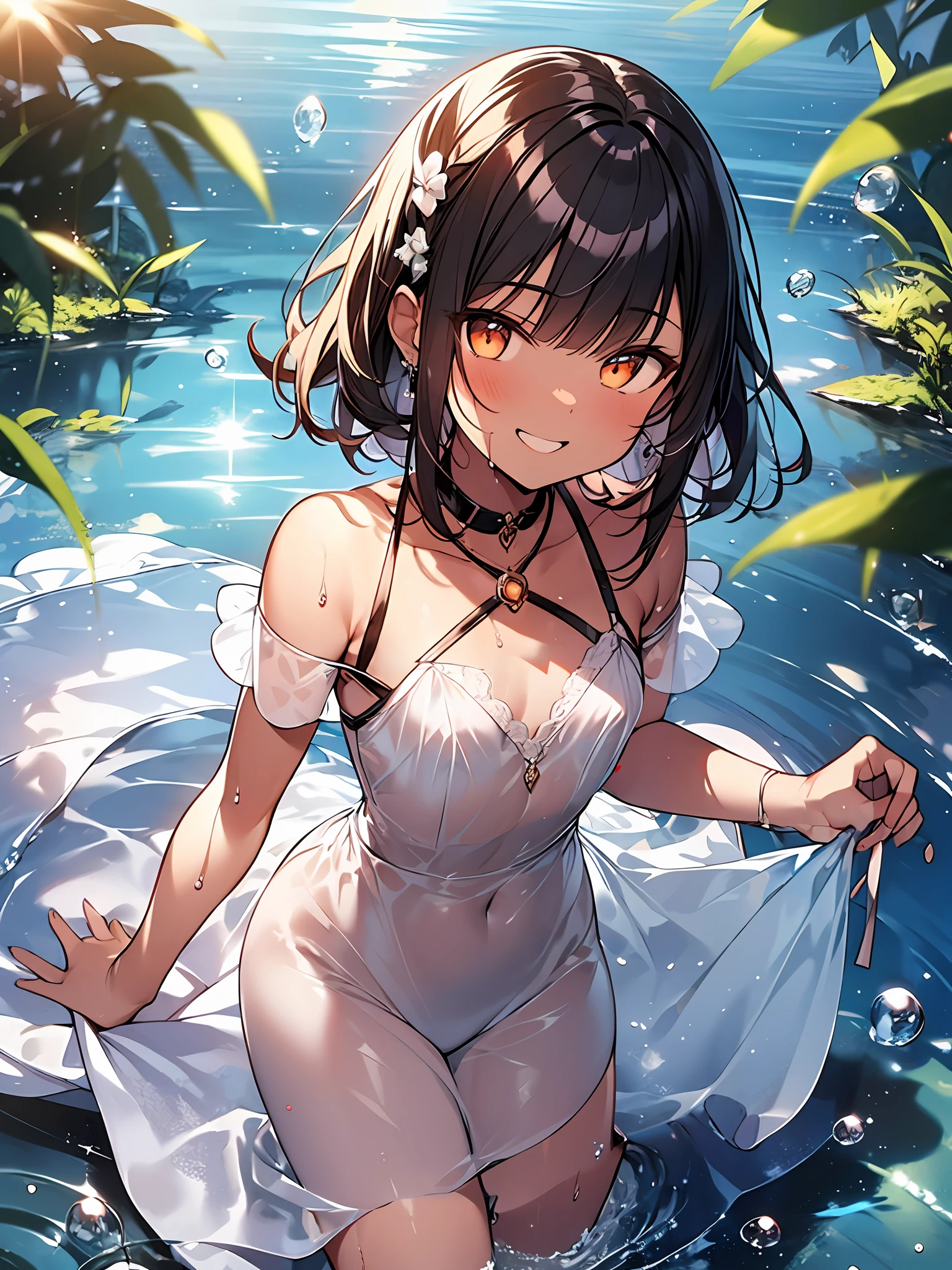 small tits、Flat chest、nipple shape、Sheer、nacked、