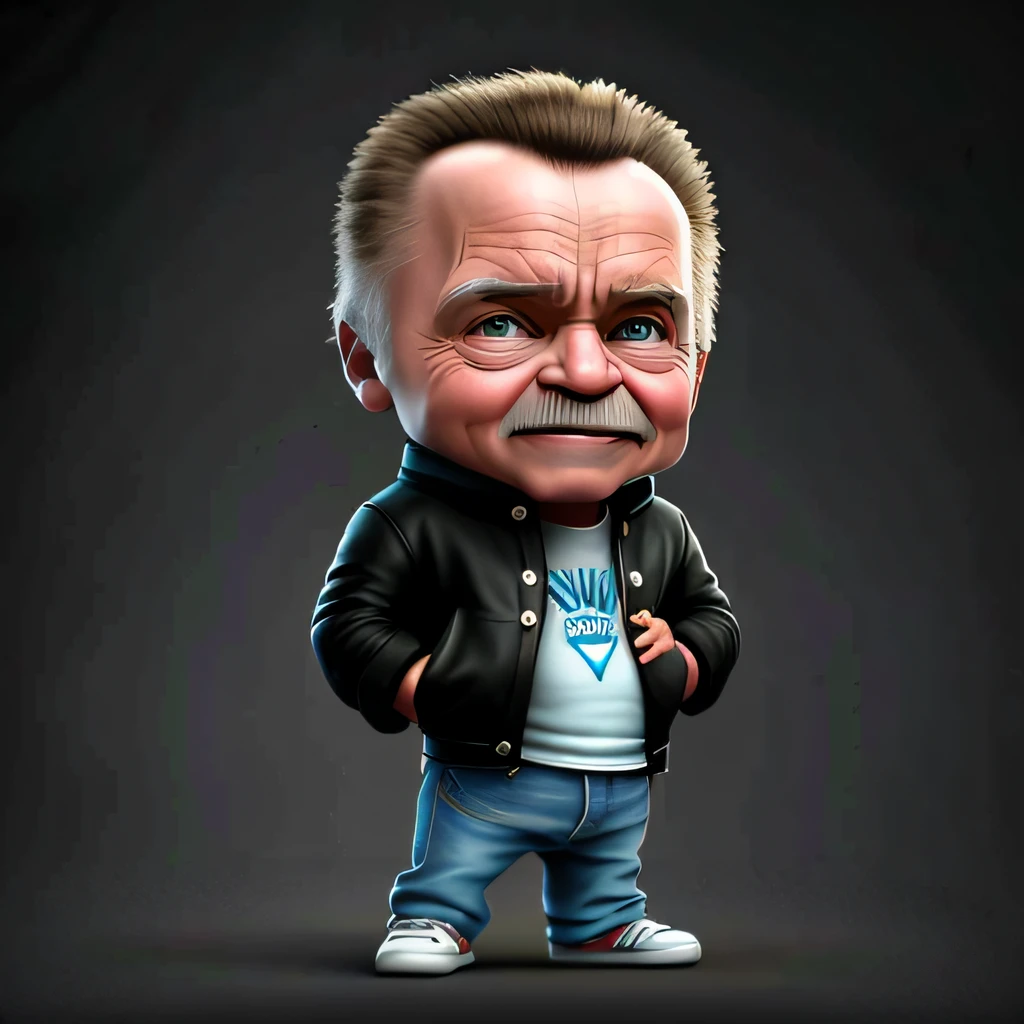 Arnold Schwarzenegger,charachter, lovable, Jr, meili, devian art, Trend Art Station, Digital art of, detailded, lovable, realistice, humanoide, role, Small, Cinematic Sho,Cinematic Lights,Arnold Schwarzenegger