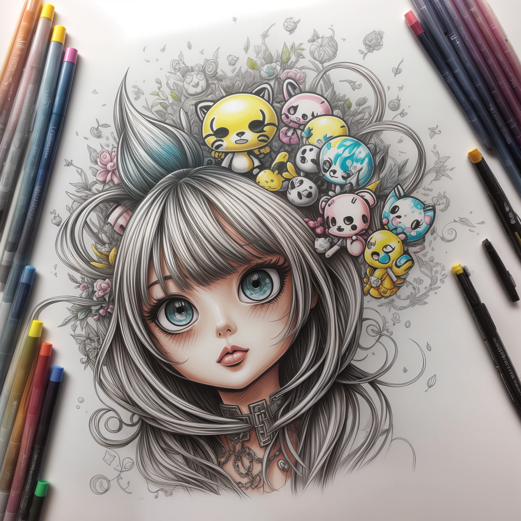 hypermaximalist tokidoki copic doodle