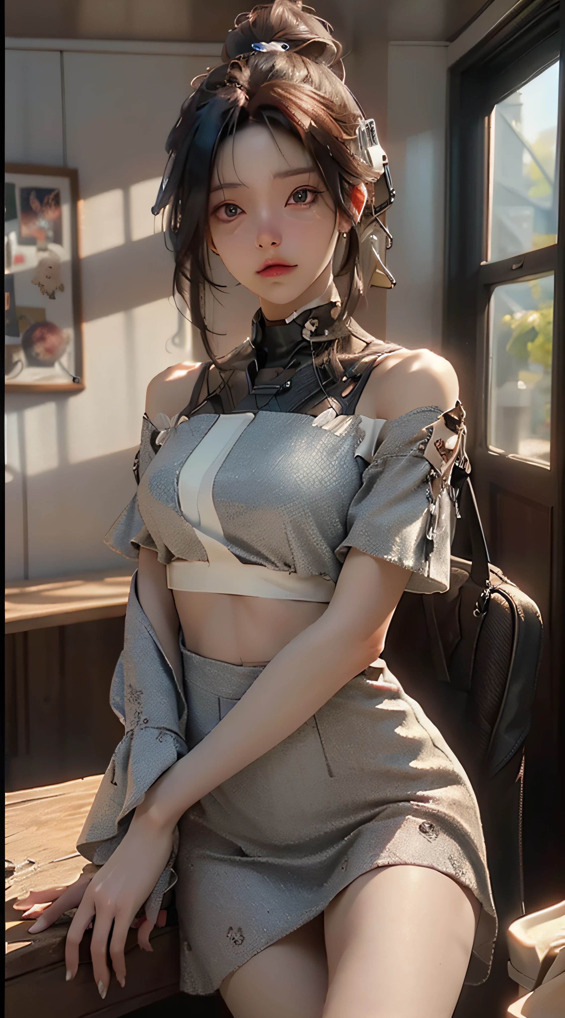 ((Best quality)), ((masterpiece)), (detailed:1.4), 3D, an image of a beautiful cyberpunk female,HDR (High Dynamic Range),Ray Tracing,NVIDIA RTX,Super-Resolution,Unreal 5,Subsurface scattering,PBR Texturing,Post-processing,Anisotropic Filtering,Depth-of-field,Maximum clarity and sharpness,Multi-layered textures,Albedo and Specular maps,Surface shading,Accurate simulation of light-material interaction,Perfect proportions,Octane Render,Two-tone lighting,Wide aperture,Low ISO,White balance,Rule of thirds,8K RAW,