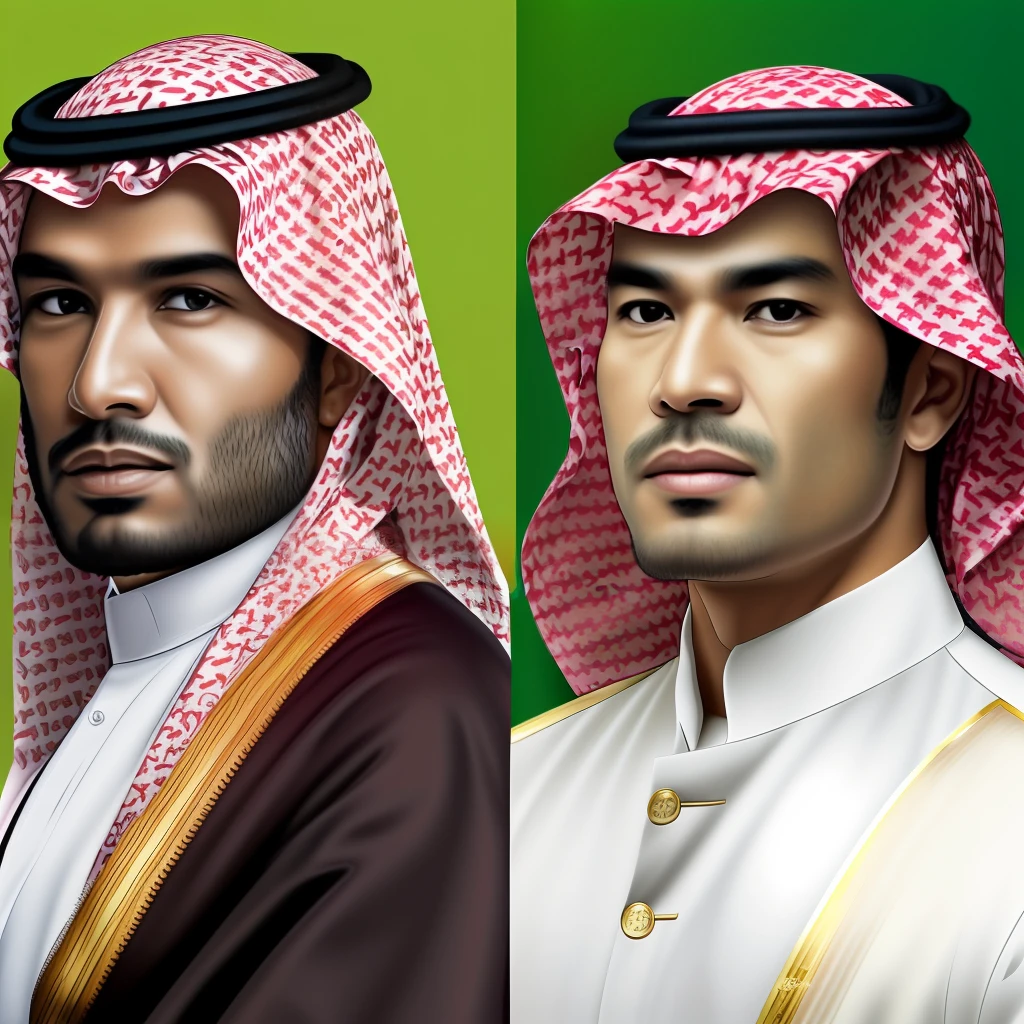 Make Saudi Sheikh and chang background