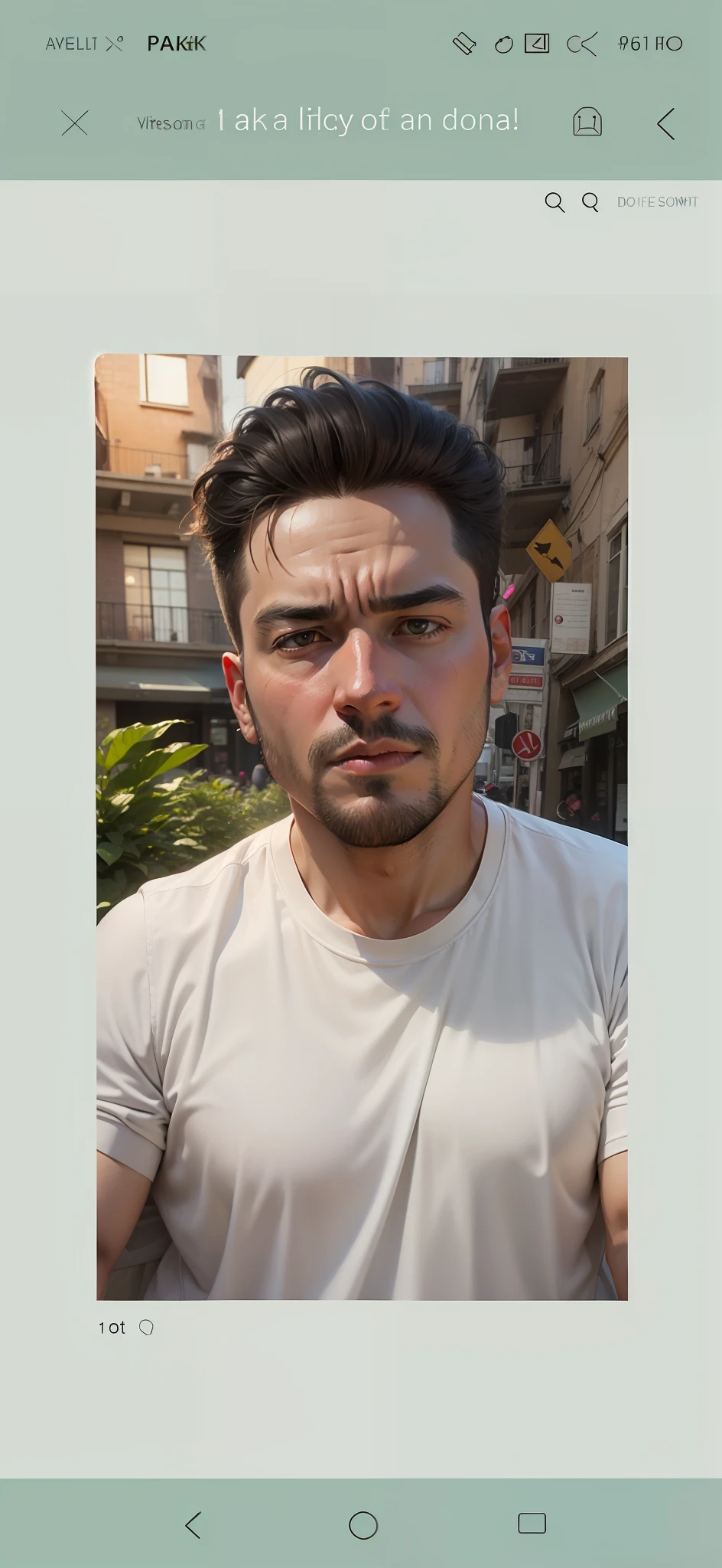 Add background park and don't change face to much make real also and face look like make face orginal