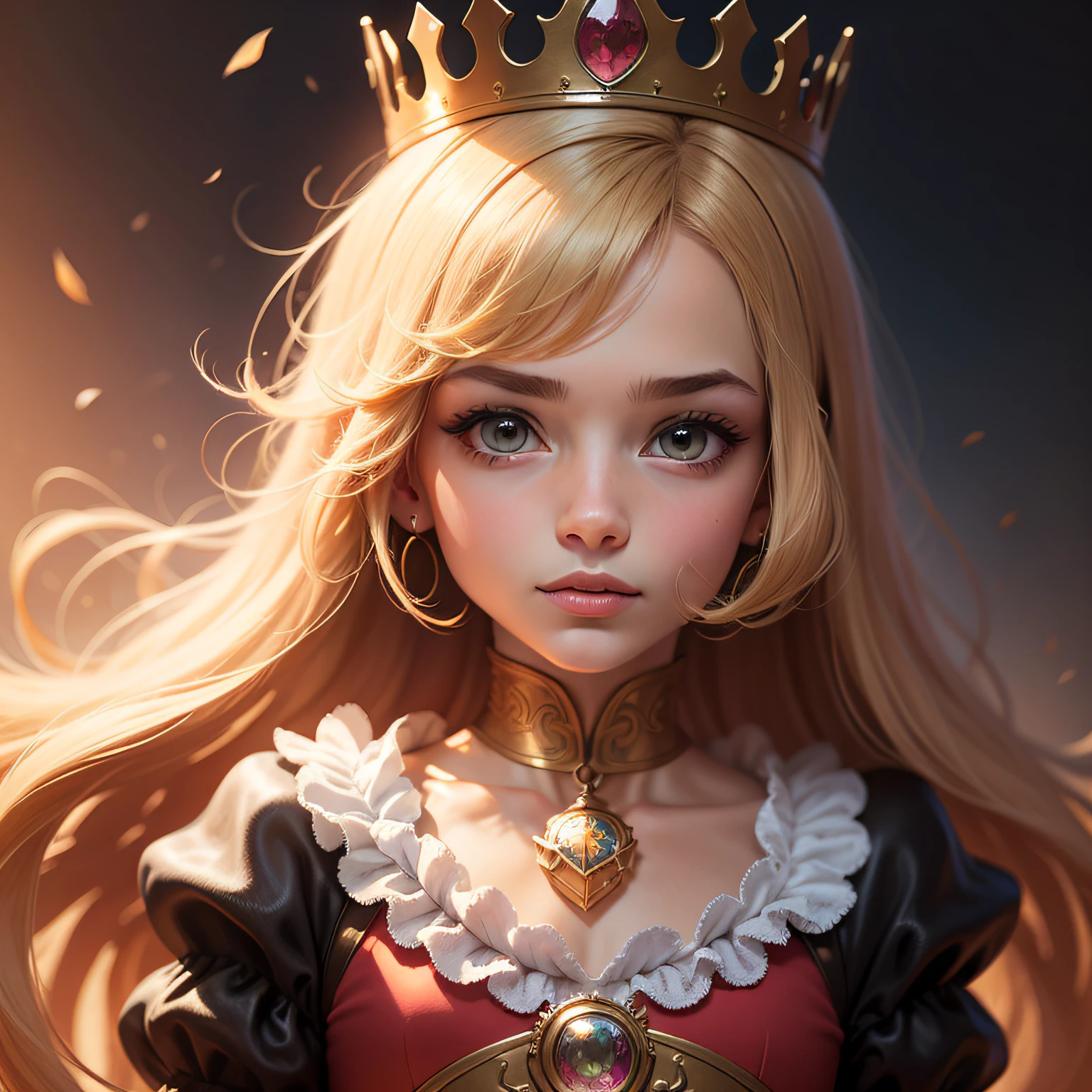 princesa de desenho animado de 5 anos