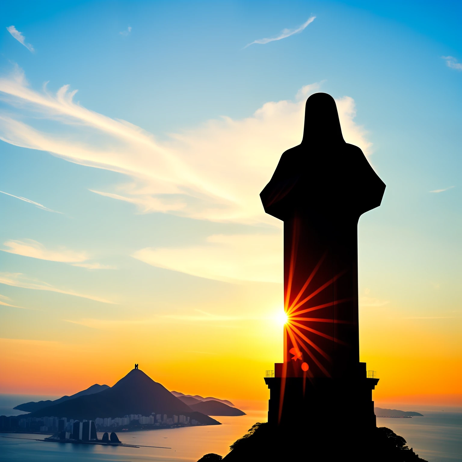 Cristo Redentor/Sugar Loaf because are the postcards of RJ
Photo or silhouette of drink --auto