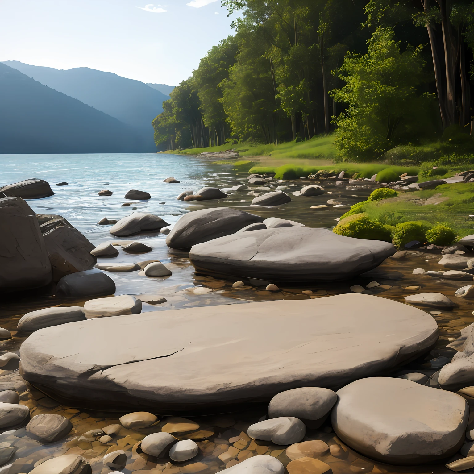 background for product photography with a stone platform --auto