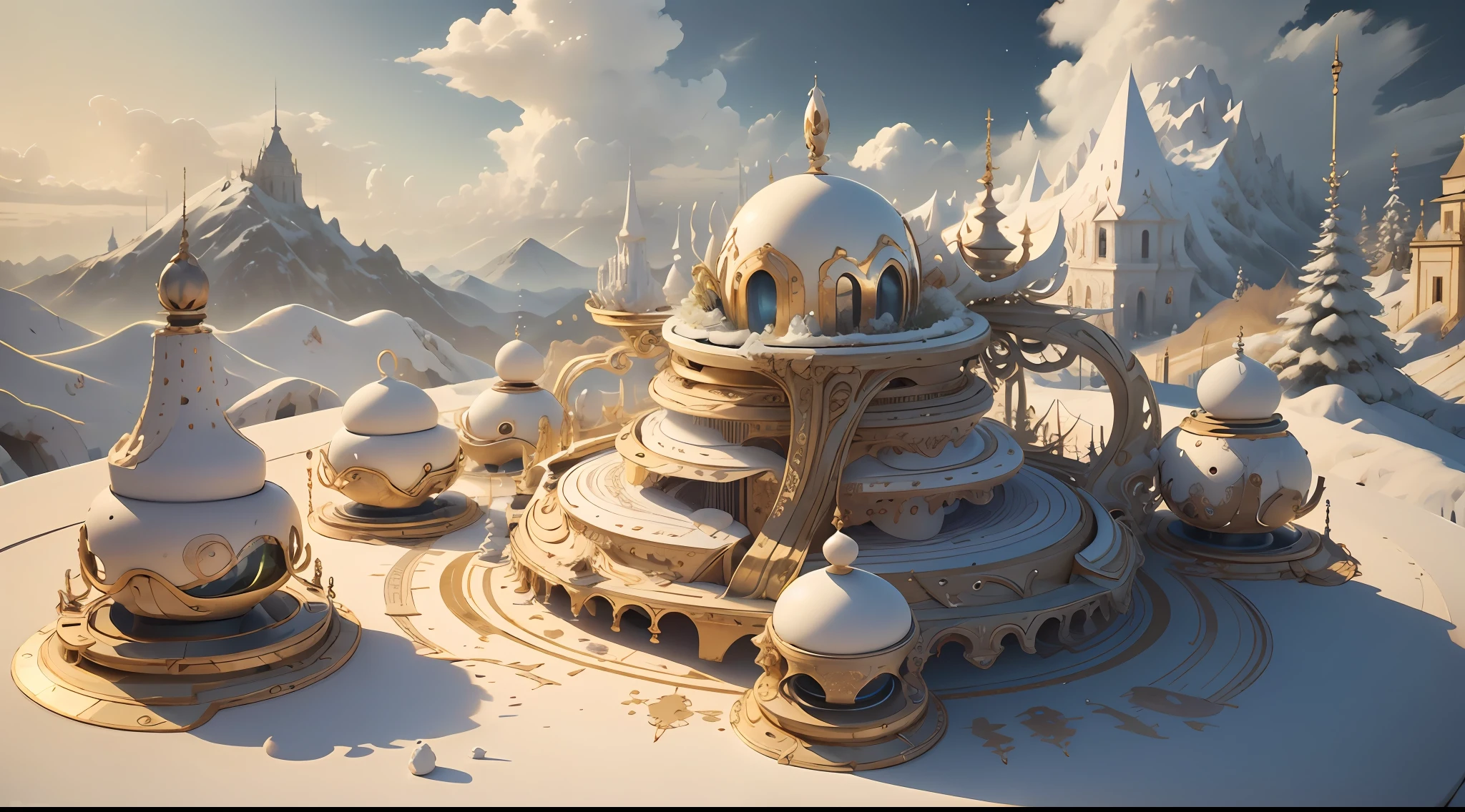 Aurores, Vaisseaux spatiaux, nuage,tempette,ecume,