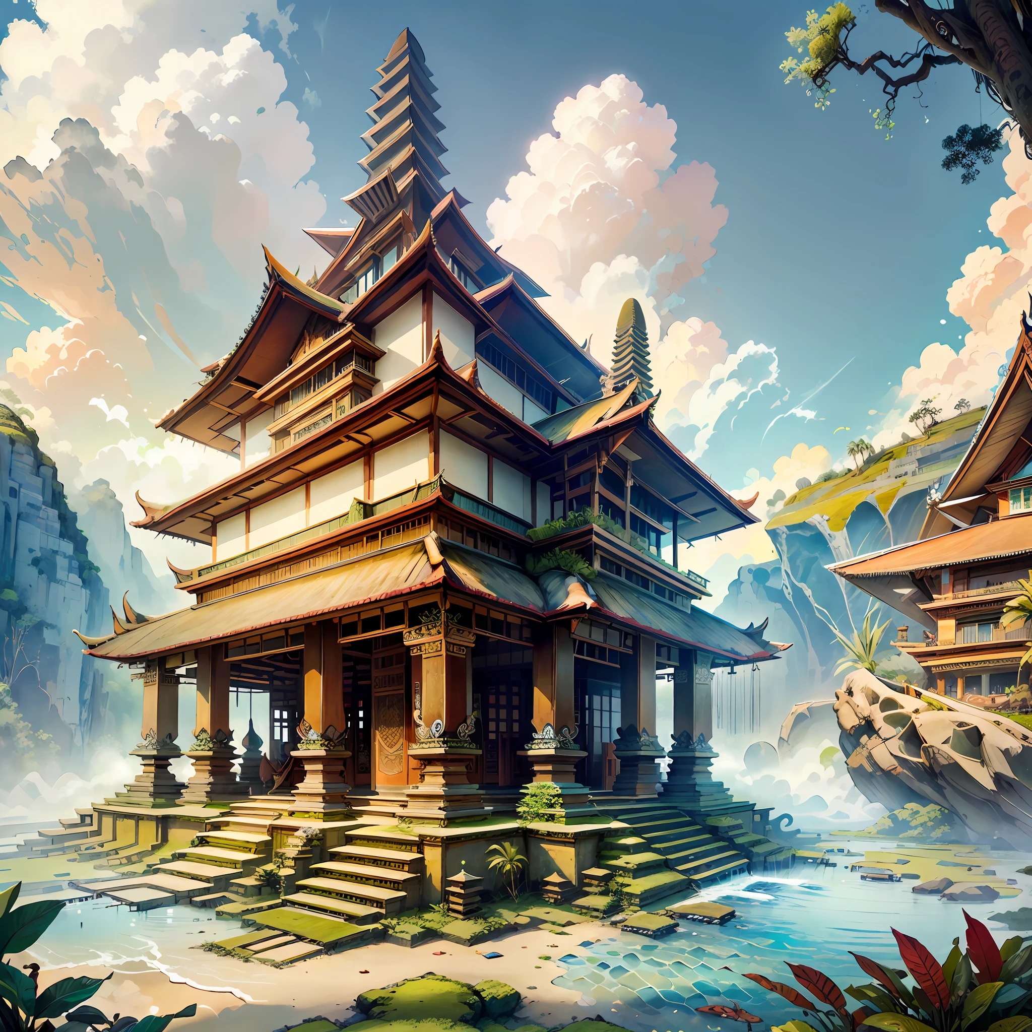 BaliPunkAI
The Continental Hotel, Architecture, Hotel Building, Balinese Style, Balinese Art, Balinese Culture