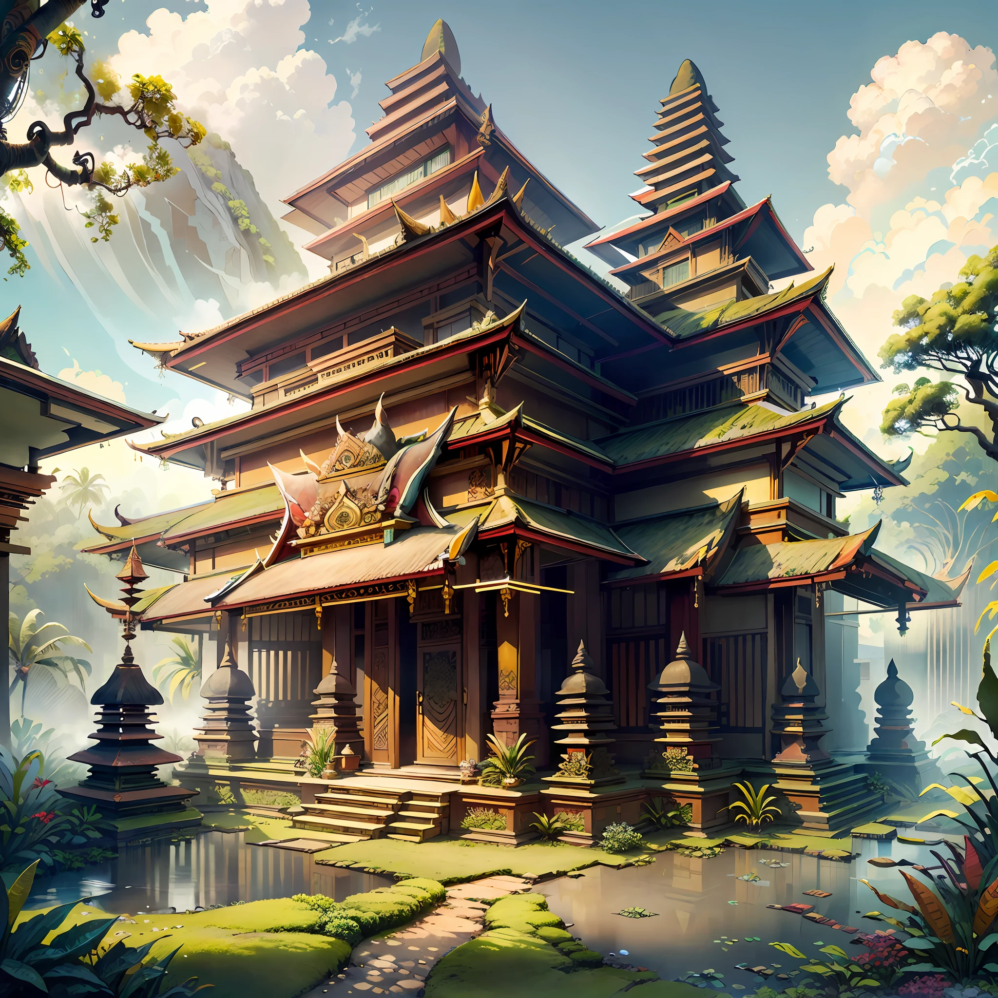 BaliPunkAI
The Continental Hotel, Architecture, Hotel Building, Balinese Style, Balinese Art, Balinese Culture