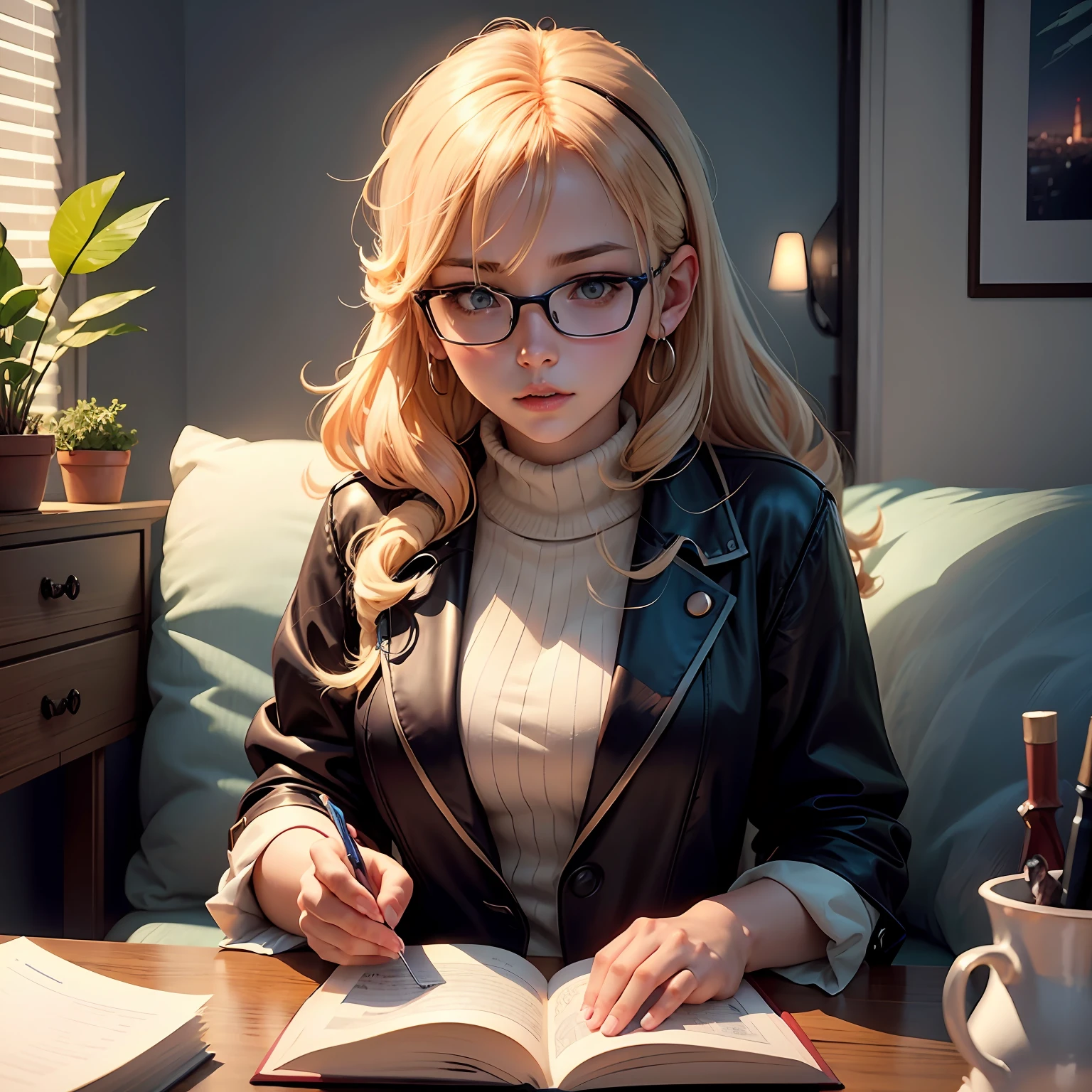 garota lendo livro com fone em um quarto, bela cena de anime, Estilo anime 4K, anime bela cena de paz, Anime Art Wallpaper 4K, Anime Art Wallpaper 8K, arte de fundo do anime, beautiful anime scenery, 4k anime wallpapers, cidade japonesa, Fundo do anime, --auto