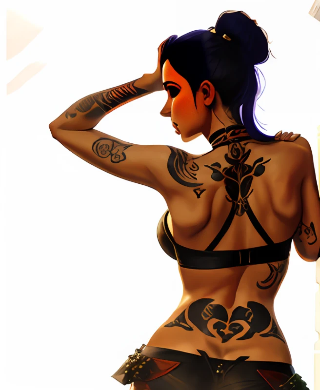 mulher das costas, scorpion tattoo on the back, Sadomasoquistas, safada, sexy, sensual, molhada, cordas e chicotes