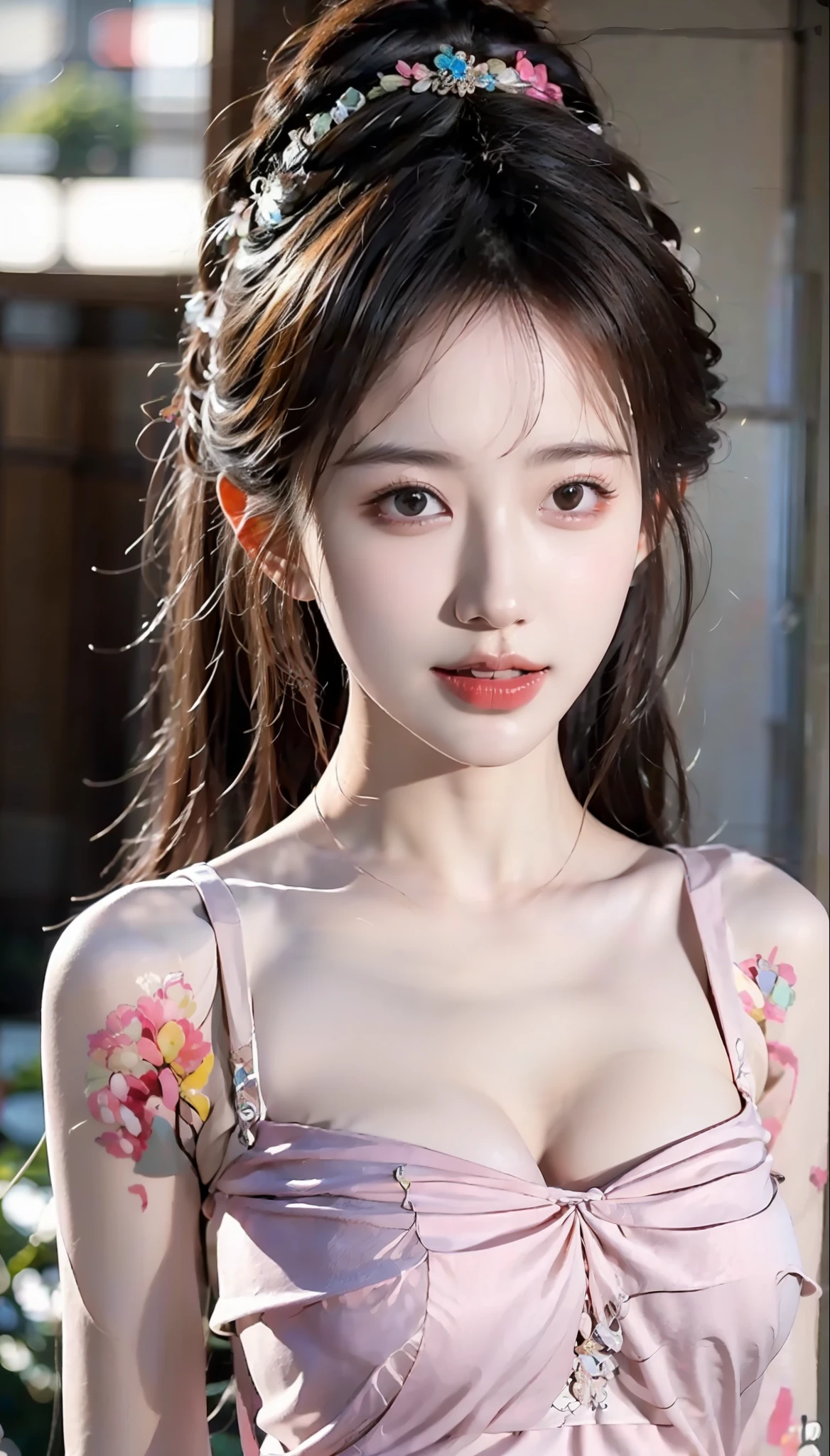 masterpiece, best quality, (realistic, photo-realistic:1.37), 8k, an extremely delicate and beautiful, amazing, finely detail, official art, absurdres, incredibly absurdres, huge filesize, ultra-detailed, extremely detailed, beautiful detailed girl, 1girl, (perfect female figure), full body, middle breasts,