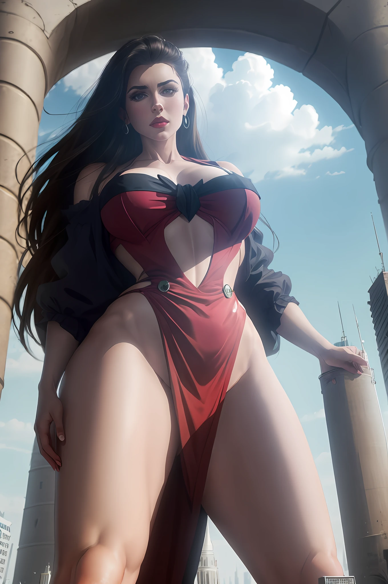 gigantesca da arte, Giantess, ((towers over you)), LisaLisa