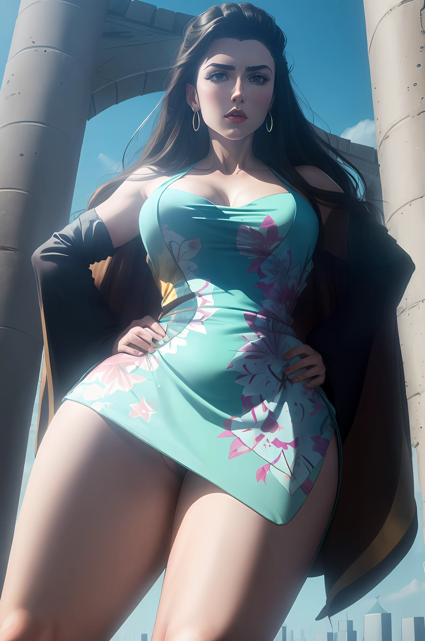 gigantesca da arte, Giantess, ((towers over you)), LisaLisa