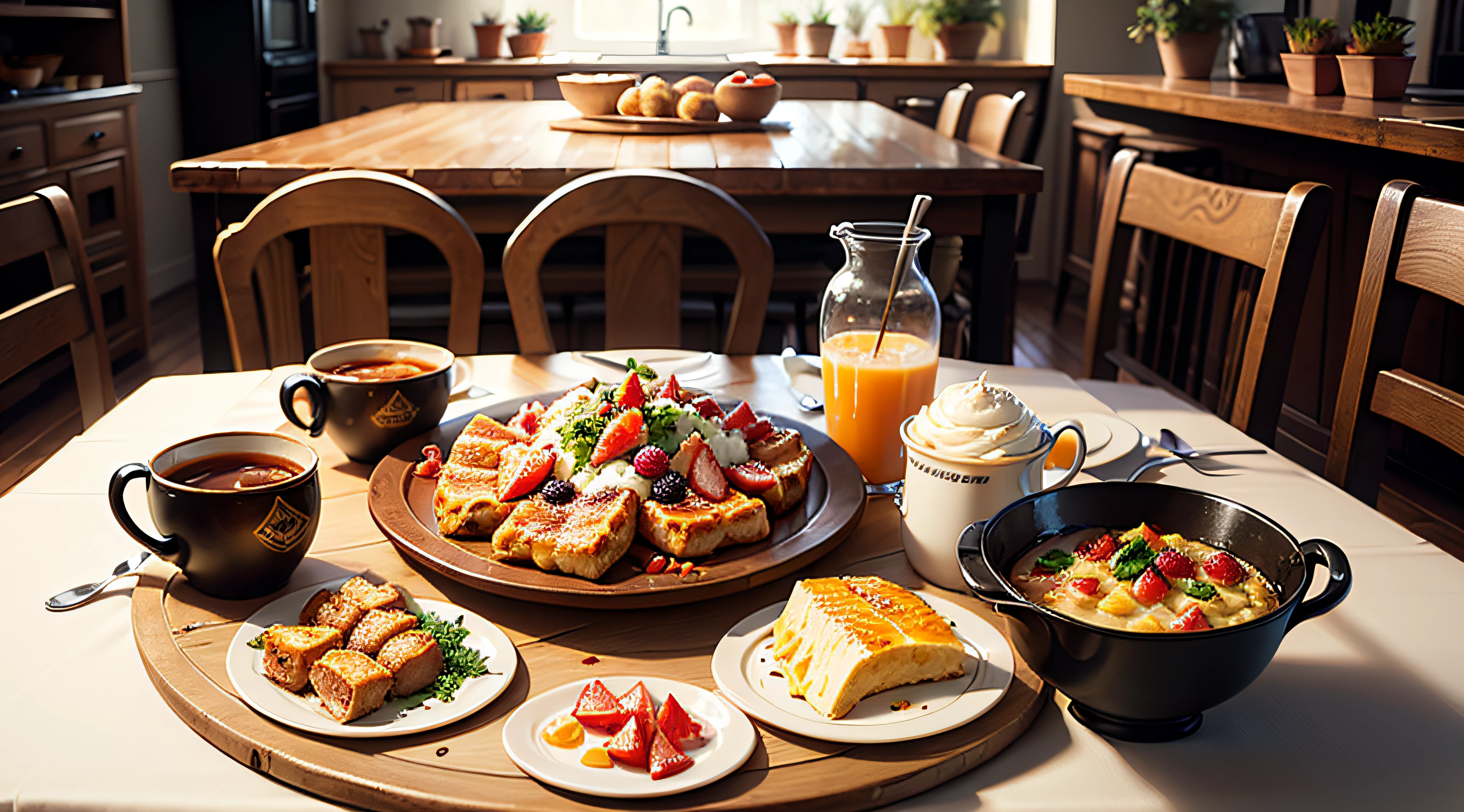 a table with plenty of breakfast --auto