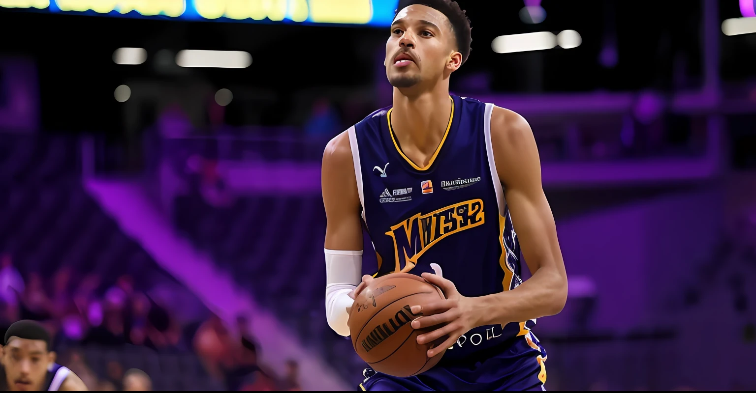 jogador de basquete com bola em chamas