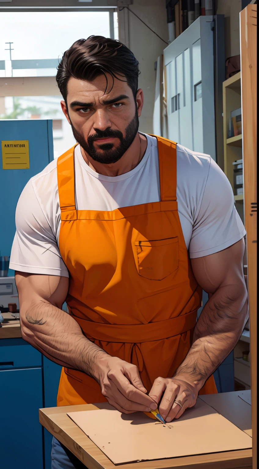 homem trabalhando em obra com ferramentas --auto