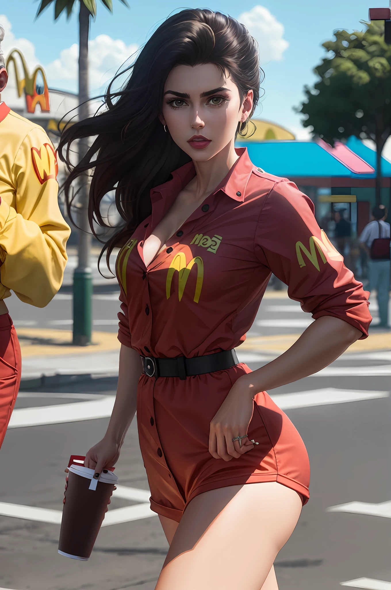 LisaLisa trabalhando no McDonald's