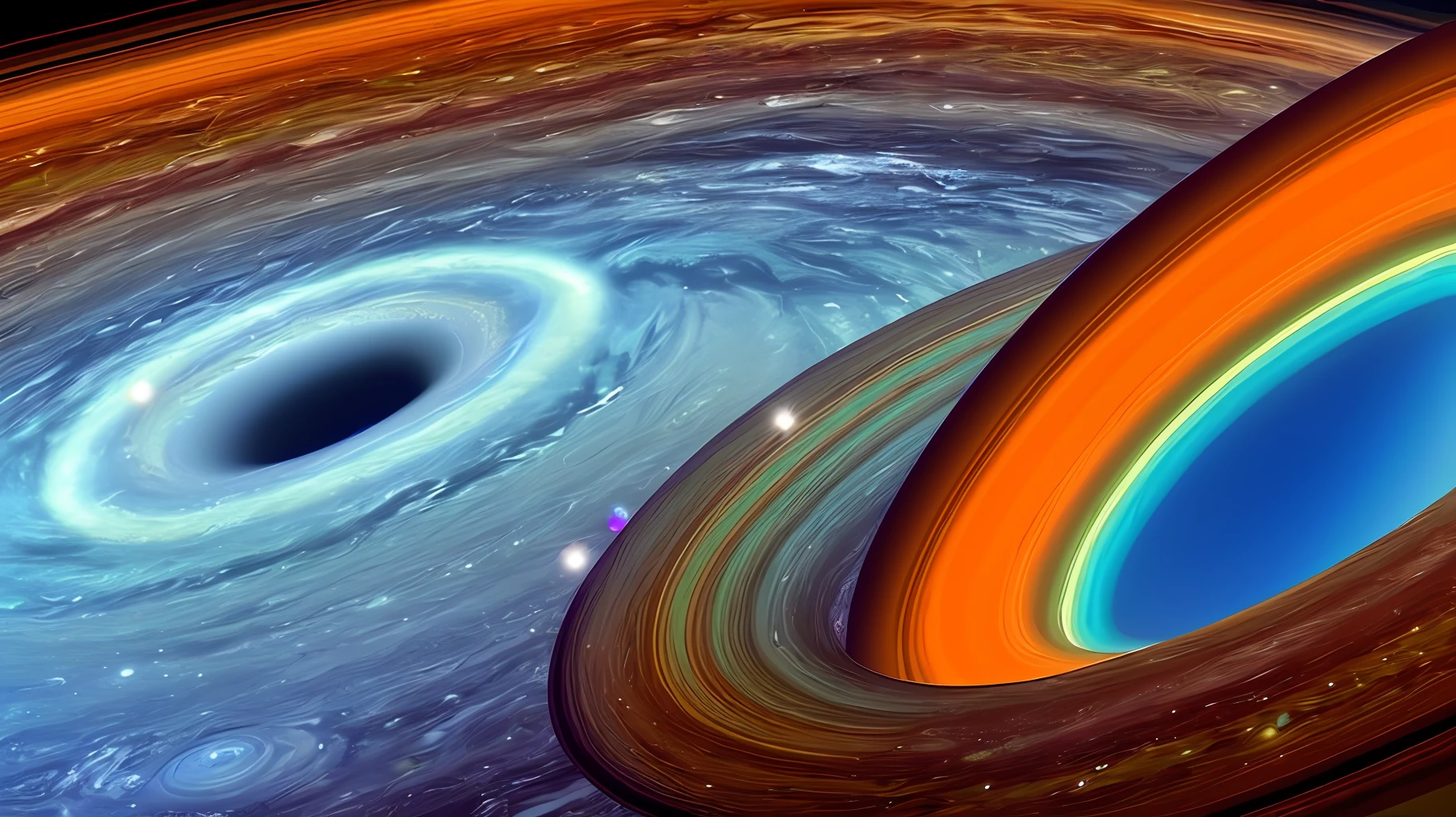 Imagem realista planeta saturno