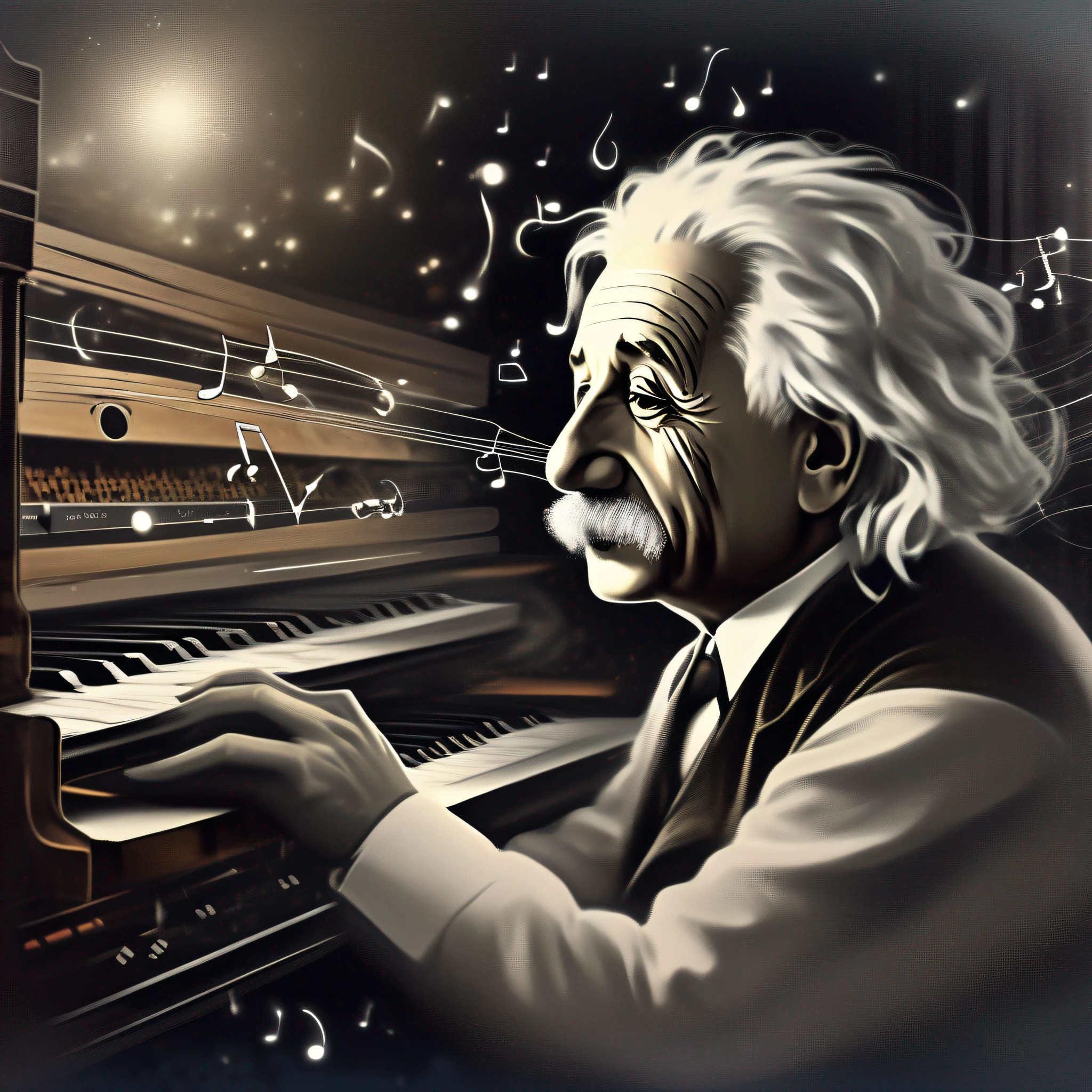 Einstein and music and science in an interconnection unraveling domains of knowledge